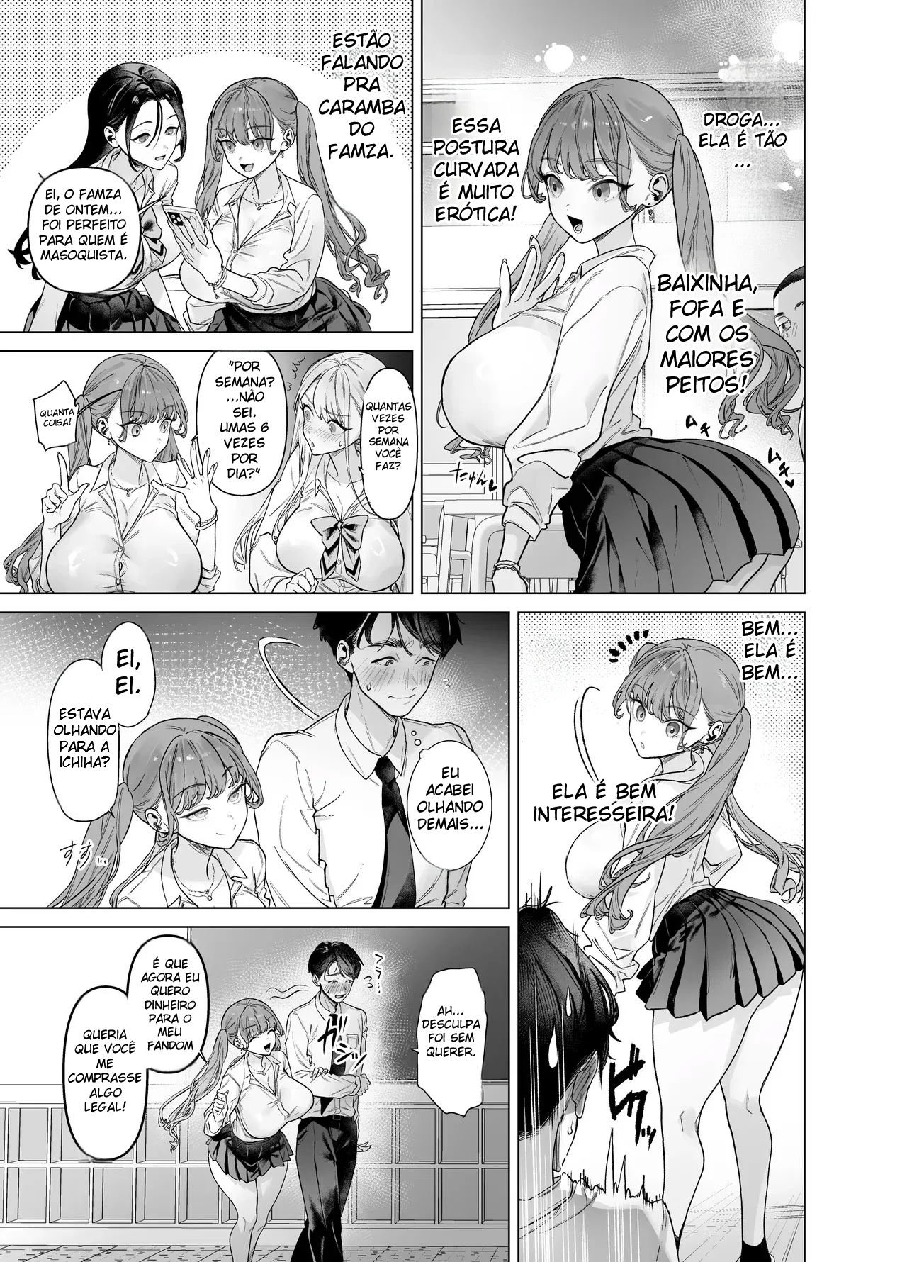 A Gyaru Marrenta Que Não Resiste a um Pau Grande e o Otaku Dotado - Foto 10