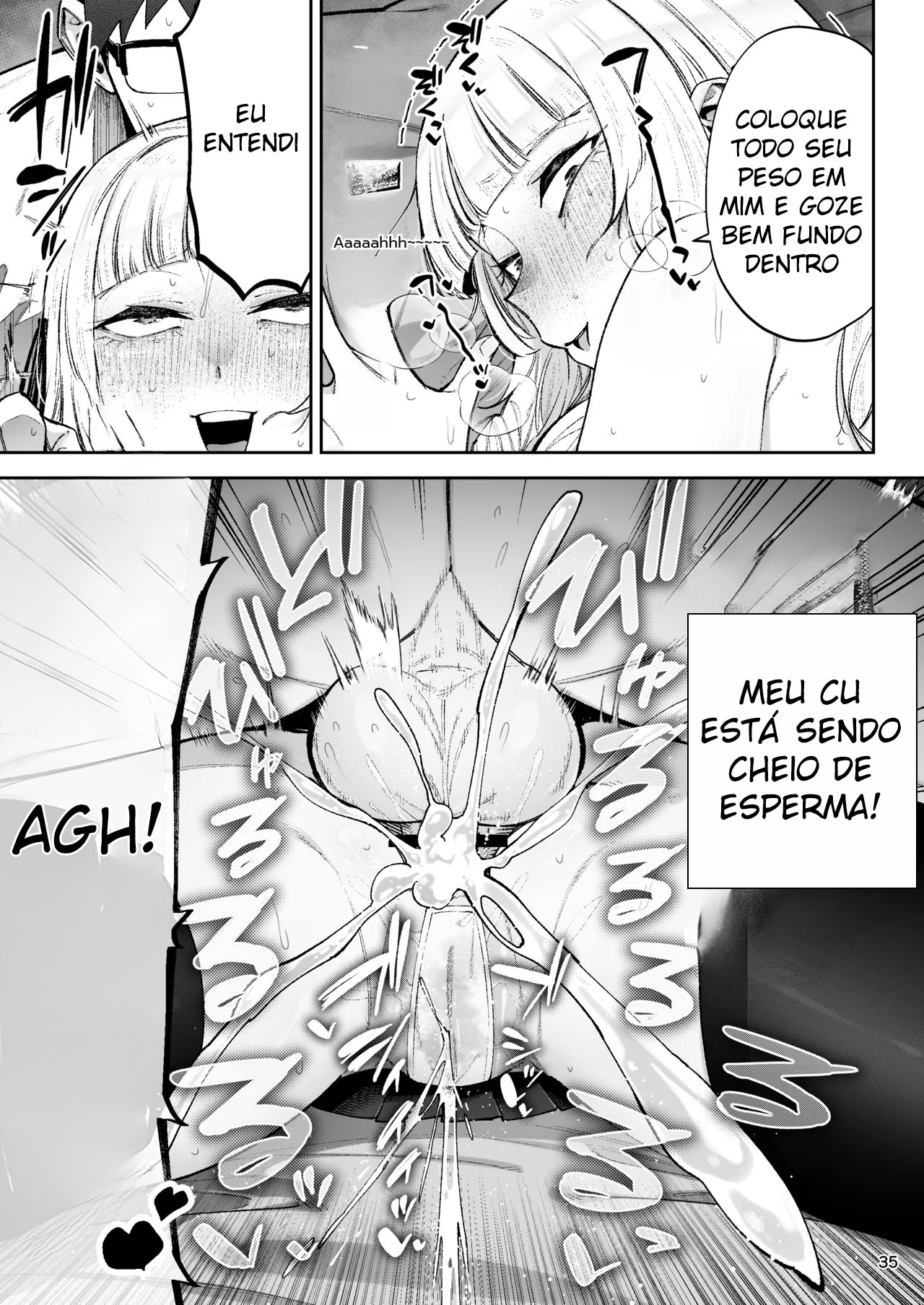 Vai Com Tudo, Sua Garota Rica Tarada! ~É Natural Que Uma Socialite Como Eu Faça O Que Quiser Com Um Plebeu Bem-Dotado!~ - Foto 36