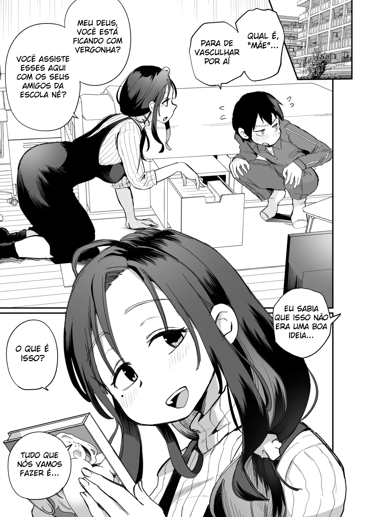 Assistindo Pornô Com Minha Madrasta Insistente ~ A Primeira Vez ~ - Foto 2