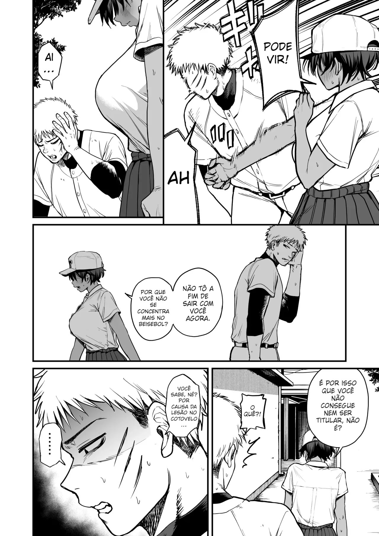 Descobri a Fraqueza da Técnica de Baseball Mal-humorada e de Pele Morena - Foto 7
