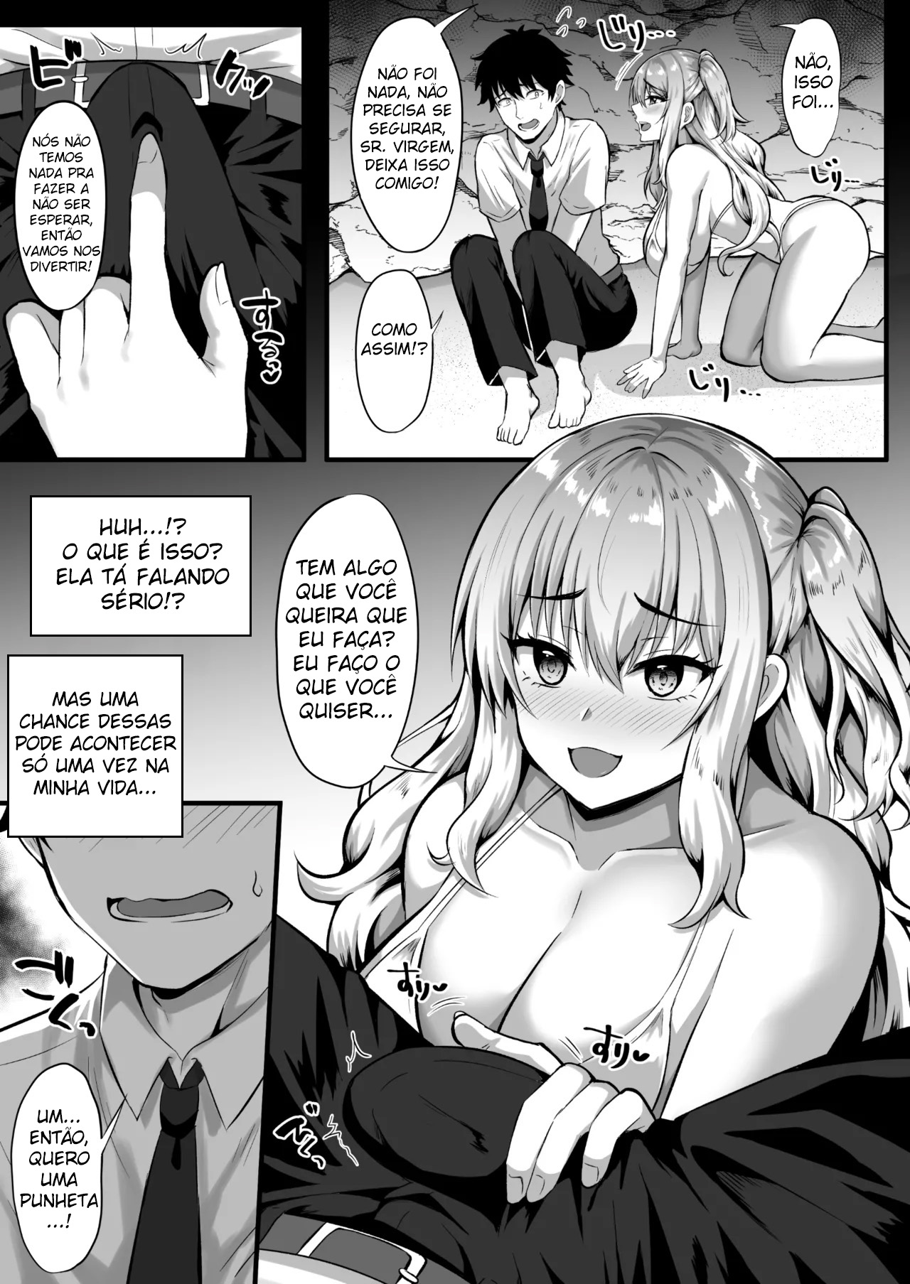 O Diário do Naufrágio da Gyaru e Eu ~ Vivendo Um Romance Grudento Só Nós Dois Em Uma Ilha Deserta ~ - Foto 8
