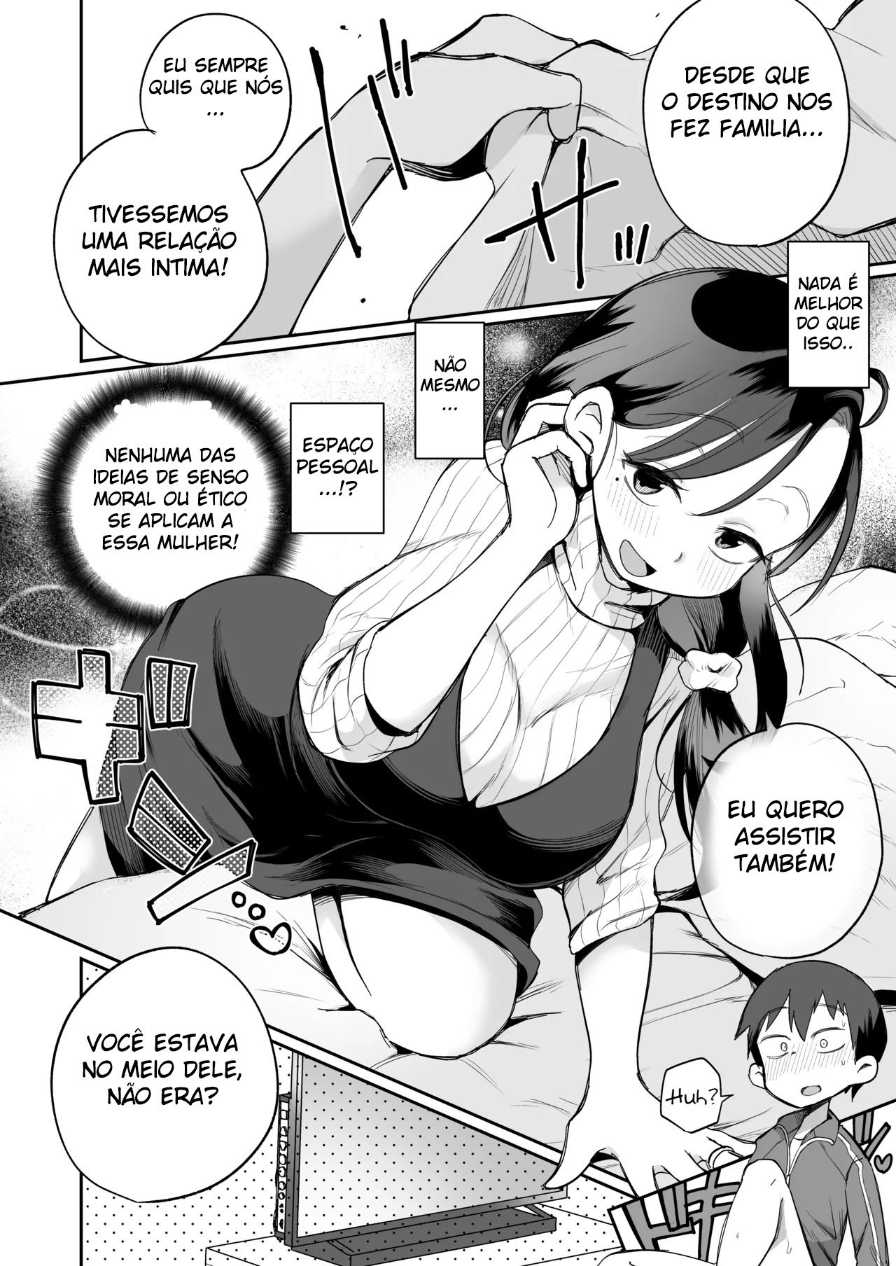 Assistindo Pornô Com Minha Madrasta Insistente ~ A Primeira Vez ~ - Foto 9