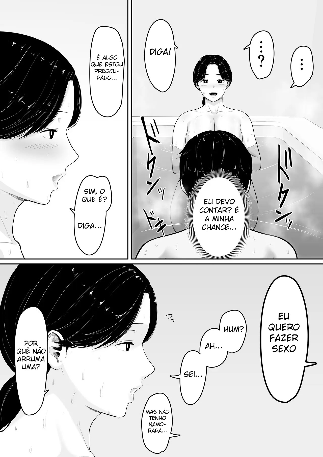 Eu Li Em Um Mangá Hentai Que, Se Você Pedir, Elas Deixam Você Transar, Então Tentei Pedir para a Minha Mãe - Foto 10
