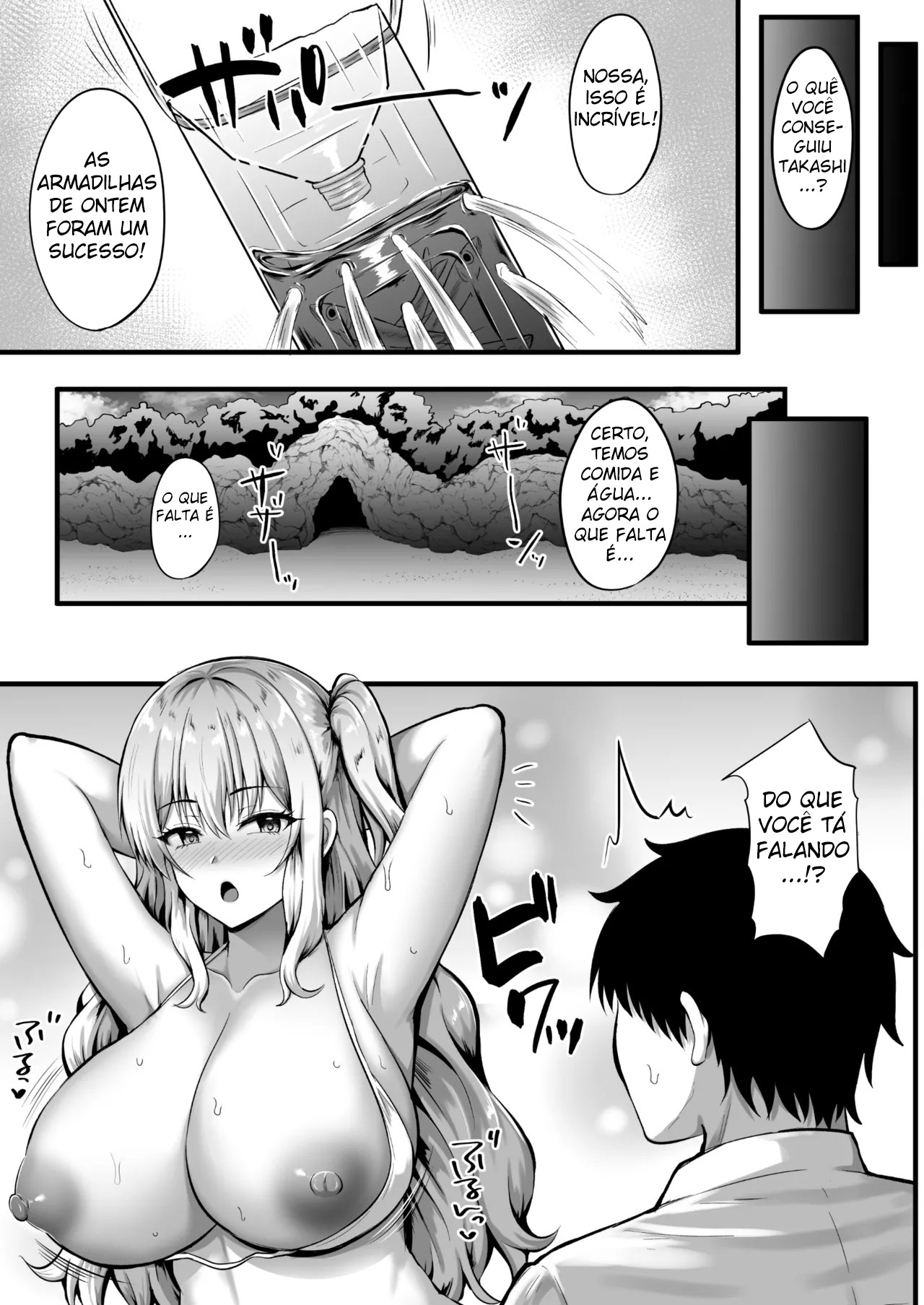 O Diário do Naufrágio da Gyaru e Eu ~ Vivendo Um Romance Grudento Só Nós Dois Em Uma Ilha Deserta ~ - Foto 12