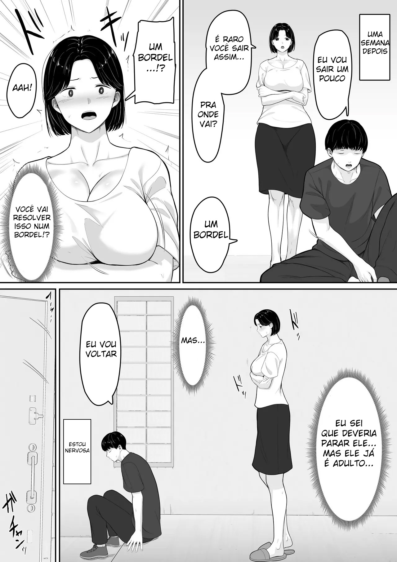 Eu Li Em Um Mangá Hentai Que, Se Você Pedir, Elas Deixam Você Transar, Então Tentei Pedir para a Minha Mãe - Foto 13
