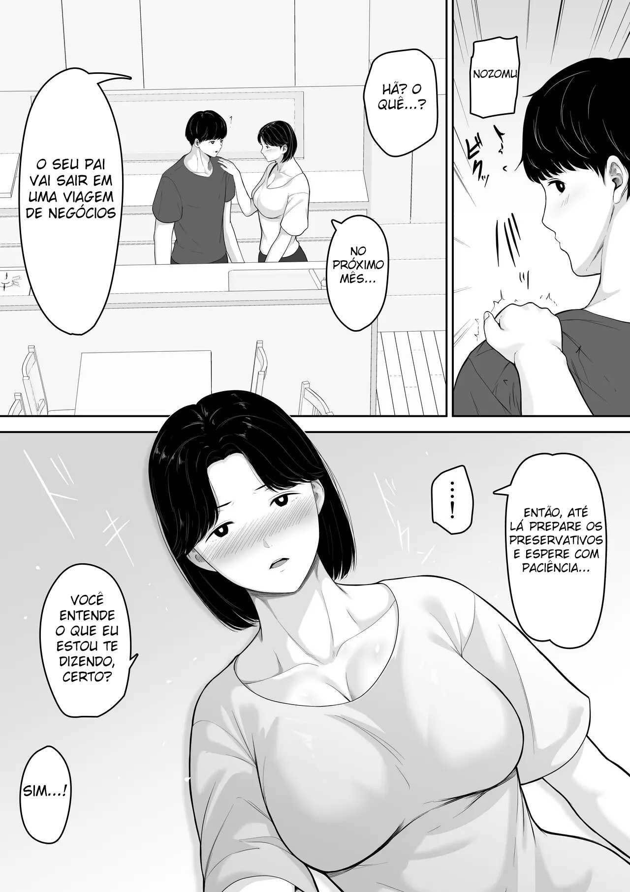 Eu Li Em Um Mangá Hentai Que, Se Você Pedir, Elas Deixam Você Transar, Então Tentei Pedir para a Minha Mãe - Foto 16