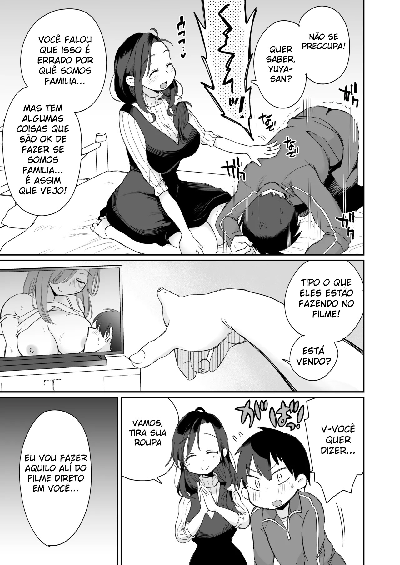 Assistindo Pornô Com Minha Madrasta Insistente ~ A Primeira Vez ~ - Foto 18