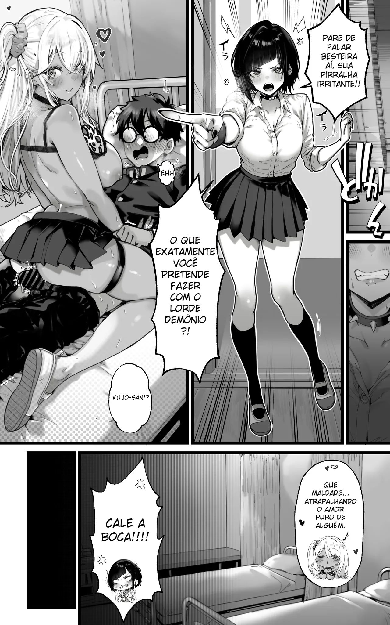Harém de Gyarus: Entre Boquetes e Espanholas A 3, Serviremos Com Todo o Nosso Corpo e Alma Em Absolutamente Tudo Até Que o Rei Demônio Desperte!! - Foto 20