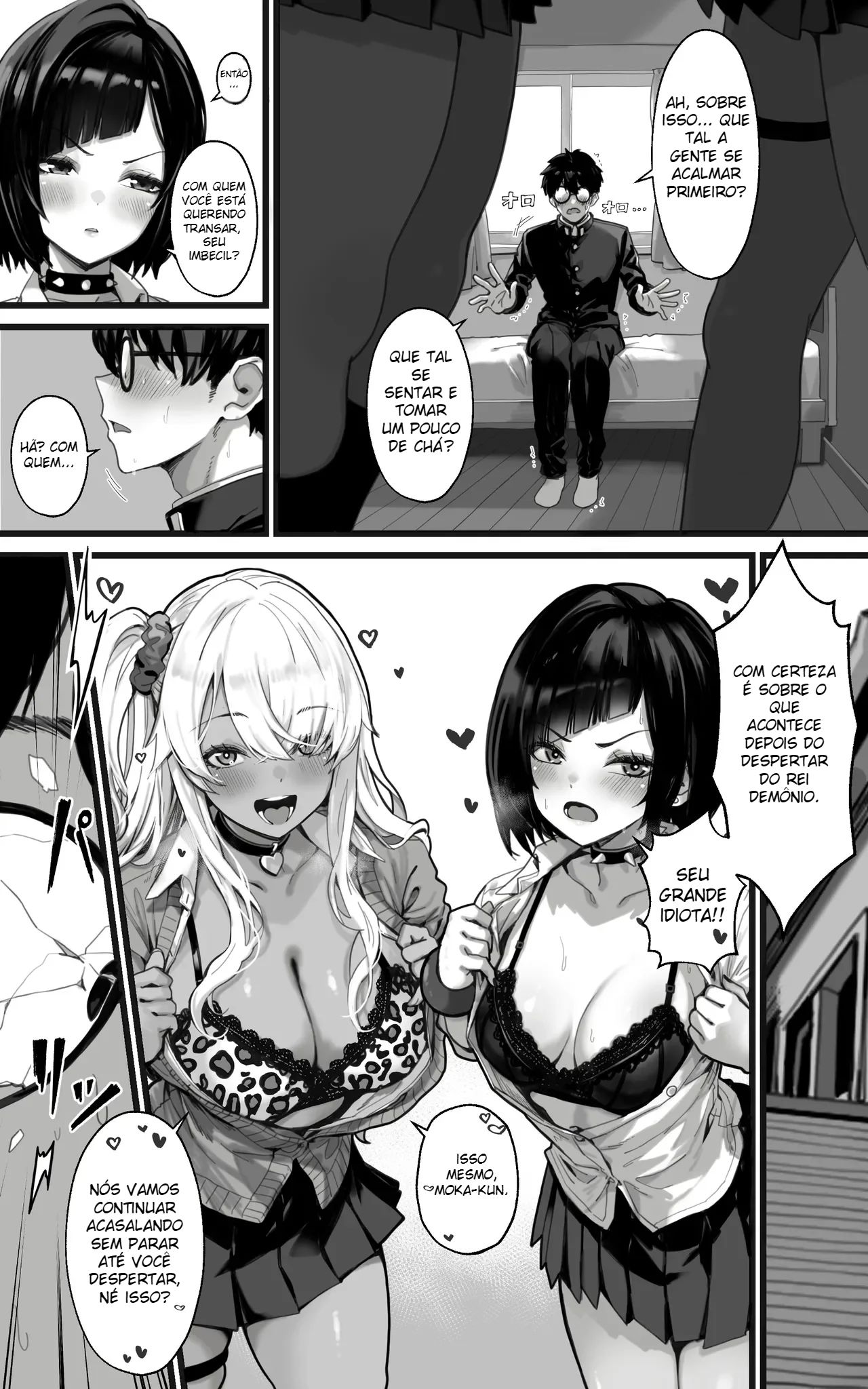 Harém de Gyarus: Entre Boquetes e Espanholas A 3, Serviremos Com Todo o Nosso Corpo e Alma Em Absolutamente Tudo Até Que o Rei Demônio Desperte!! - Foto 22