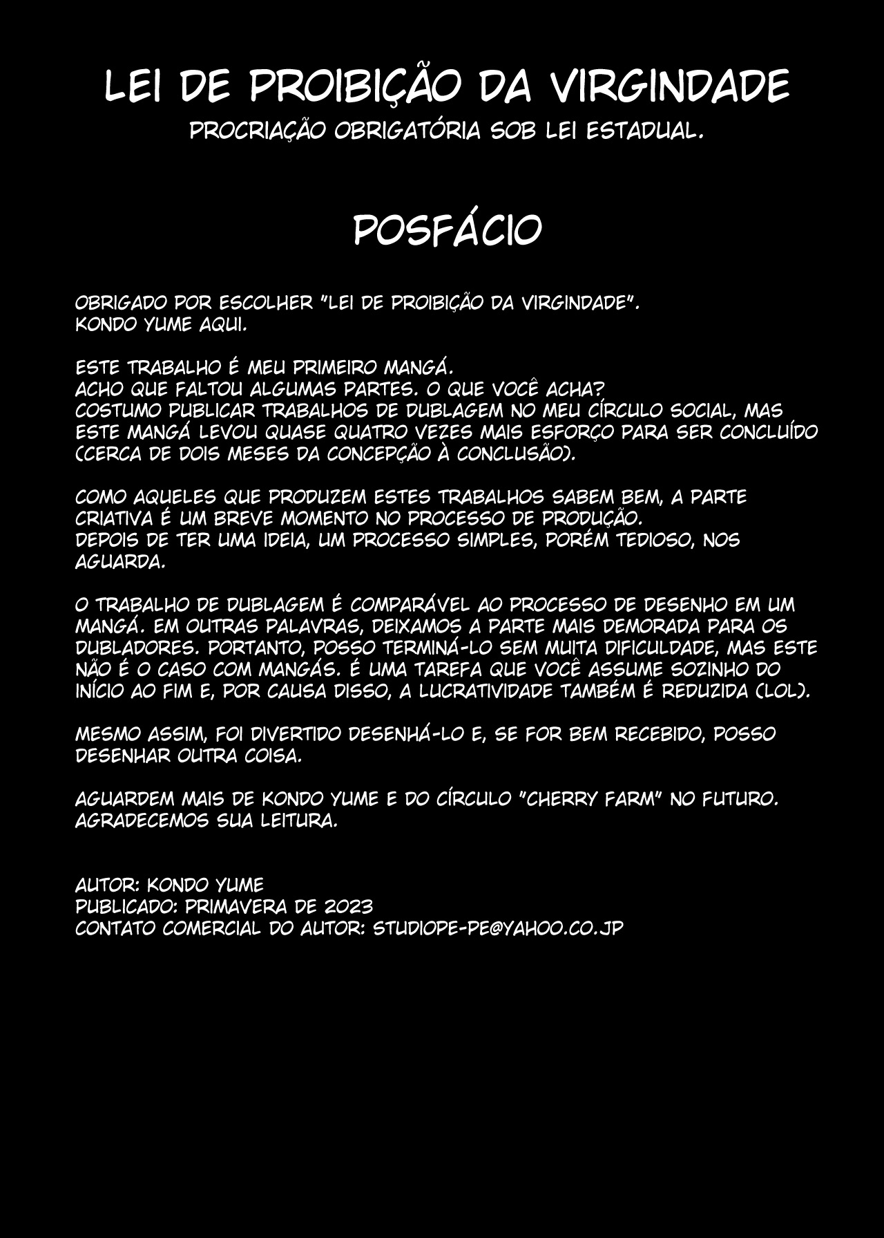 Lei de Proibição da Virgindade ~ Reprodução Forçada Pelas Regras do Estado ~ - Foto 28