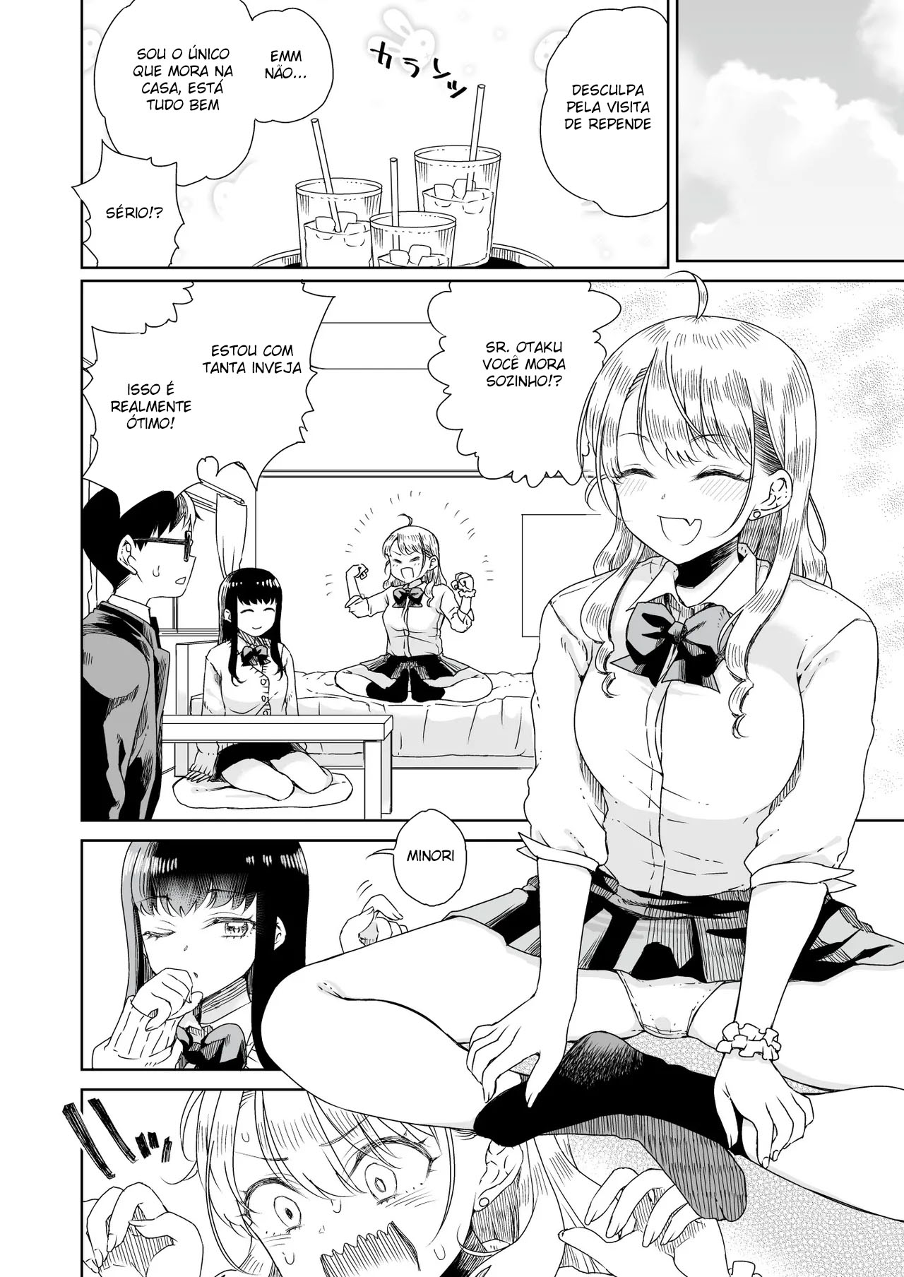 Otagal ~Perdendo A Virgindade Com Uma Gyaru Loira e Outra Morena Que São Gentis Com Otakus~ - Foto 3