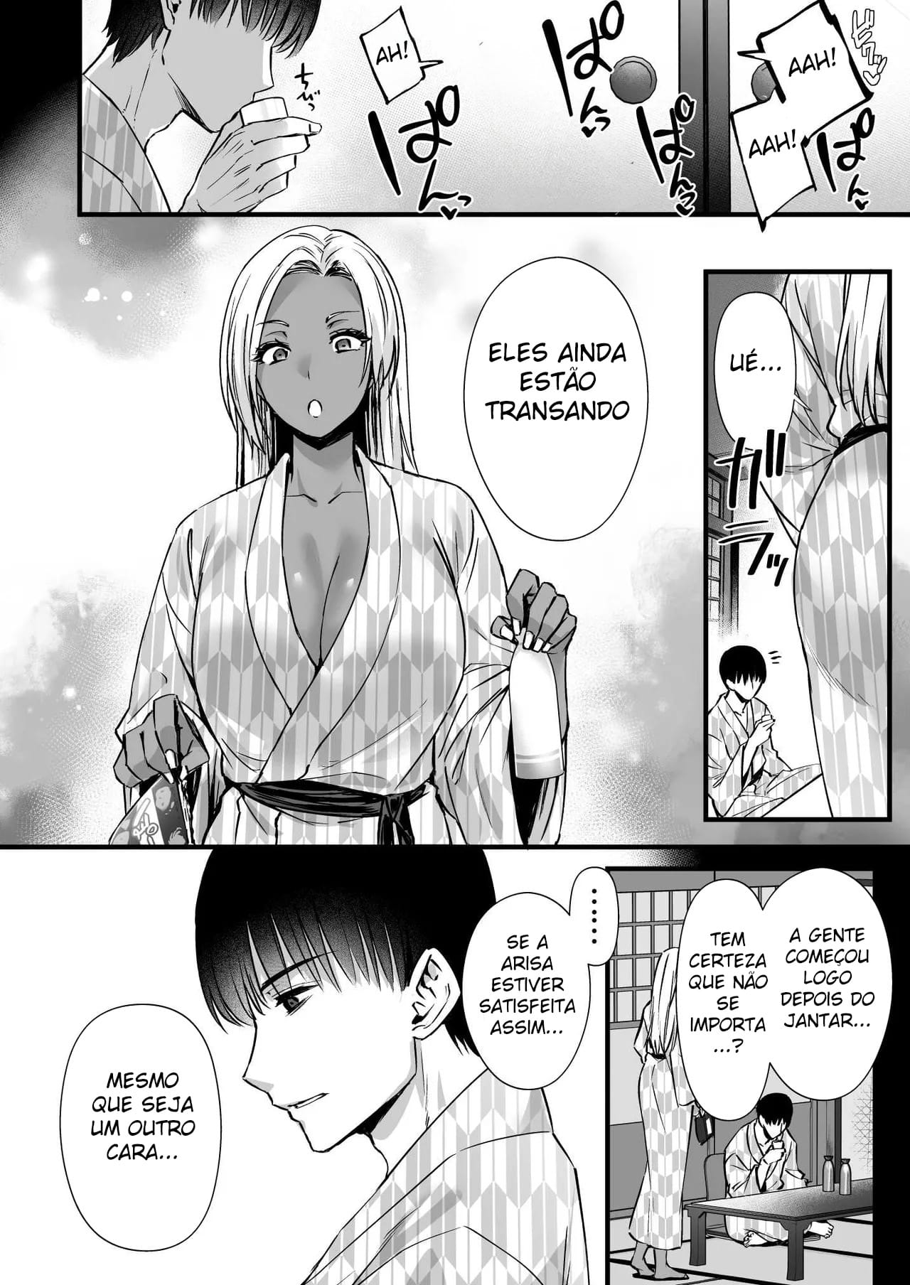 Tão Prazeroso Que Vicia! Troca de Casais Em Um Onsen Entre Um Casal Inocente e Um Casal Mulherengo - Foto 41