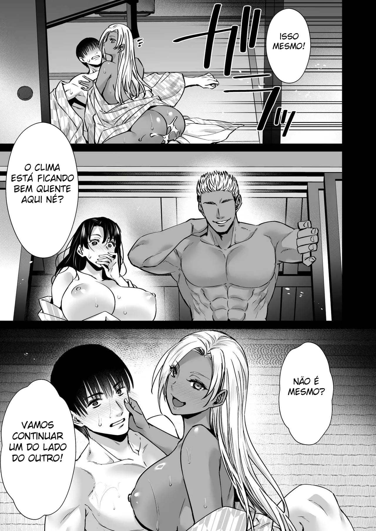 Tão Prazeroso Que Vicia! Troca de Casais Em Um Onsen Entre Um Casal Inocente e Um Casal Mulherengo - Foto 48