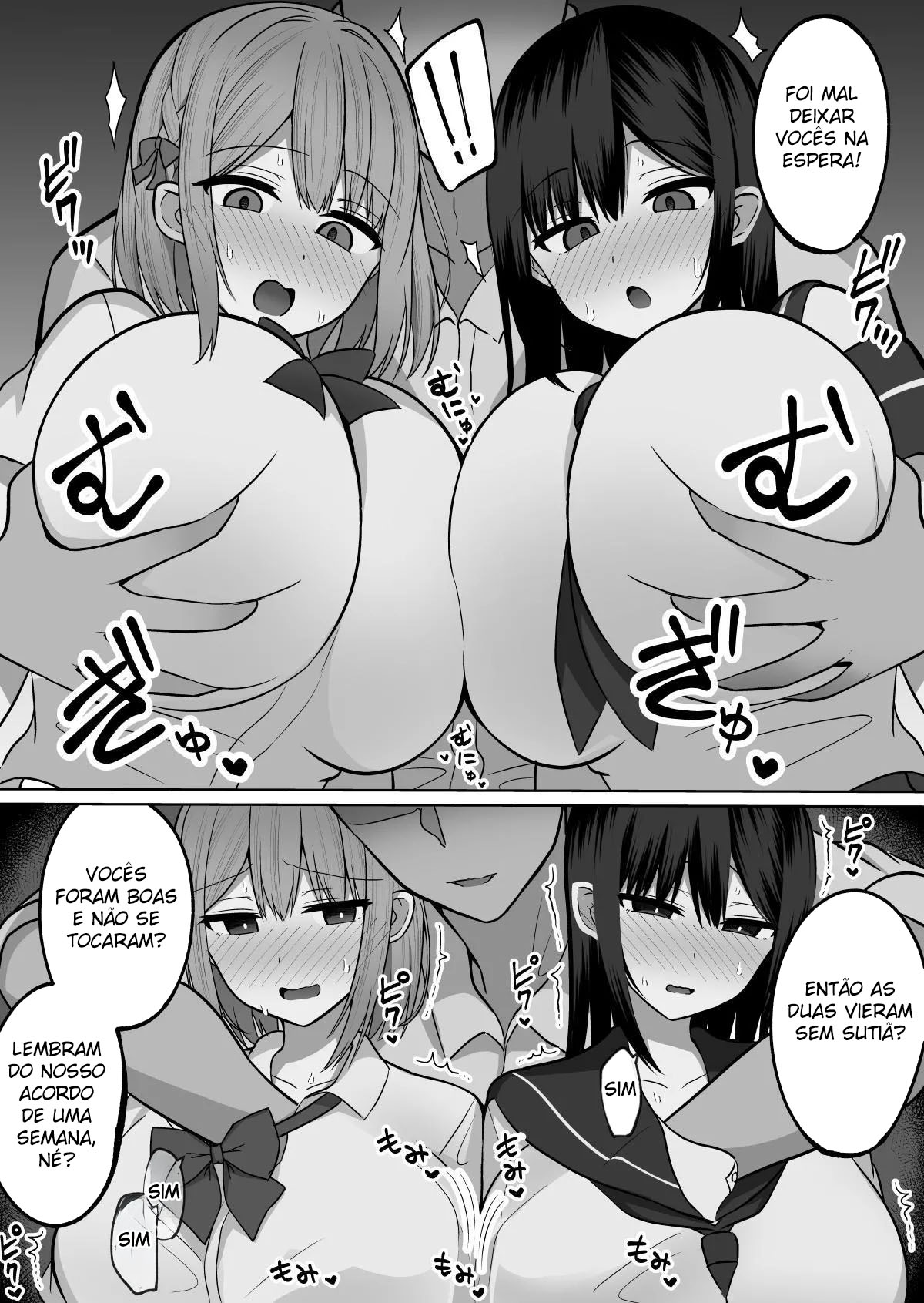 Como Disciplinar Onaholes Peitudas ~ Treinamento de Resistência Orgásmico Com As Irmãs Peitudas ~ - Foto 5