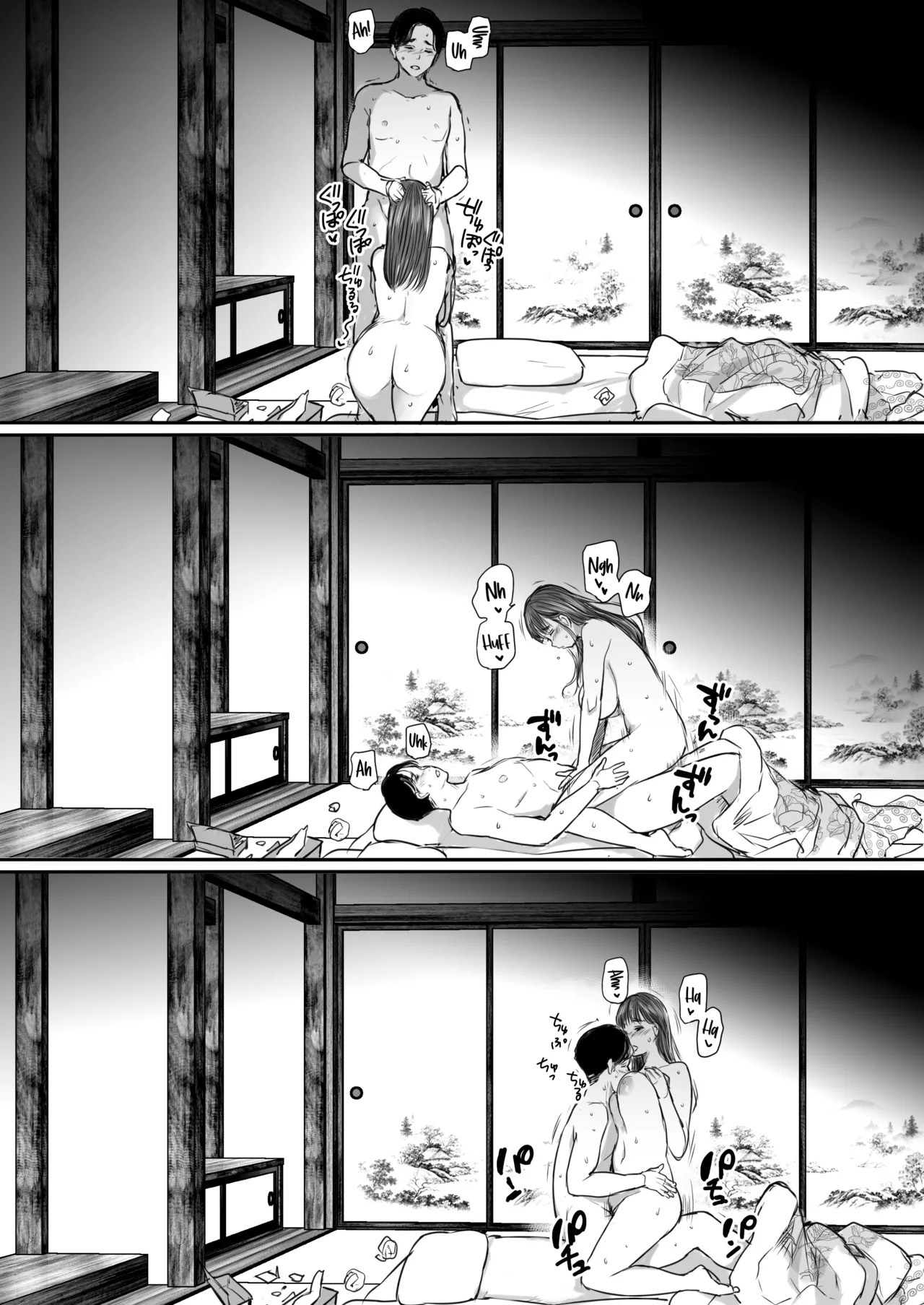 Viagem de Trabalho, Dividindo o Quarto Com a Colega Mais Nova ~ Uma Noite Em Que Fui Drenado Até o Fim Pela Novata Usando Yukata - Foto 62