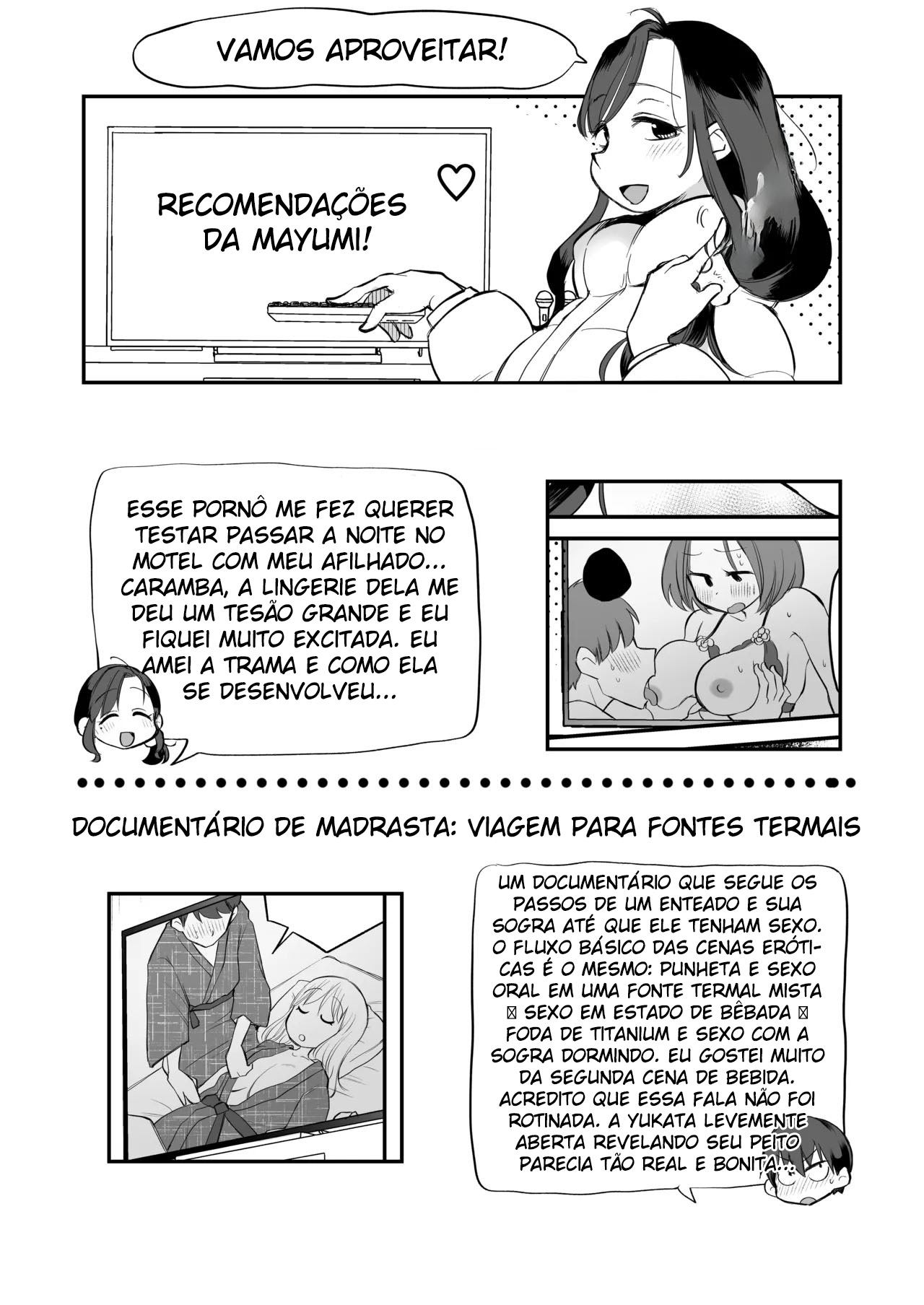 Assistindo Pornô Com Minha Madrasta Insistente ~ Vendo Pornô no Motel ~ 2 - Foto 73