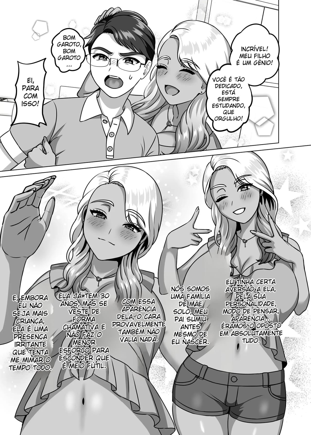 O Filho Que Nutre Os Desejos Sexuais de Sua Mãe Solteira Gyaru - Foto 2