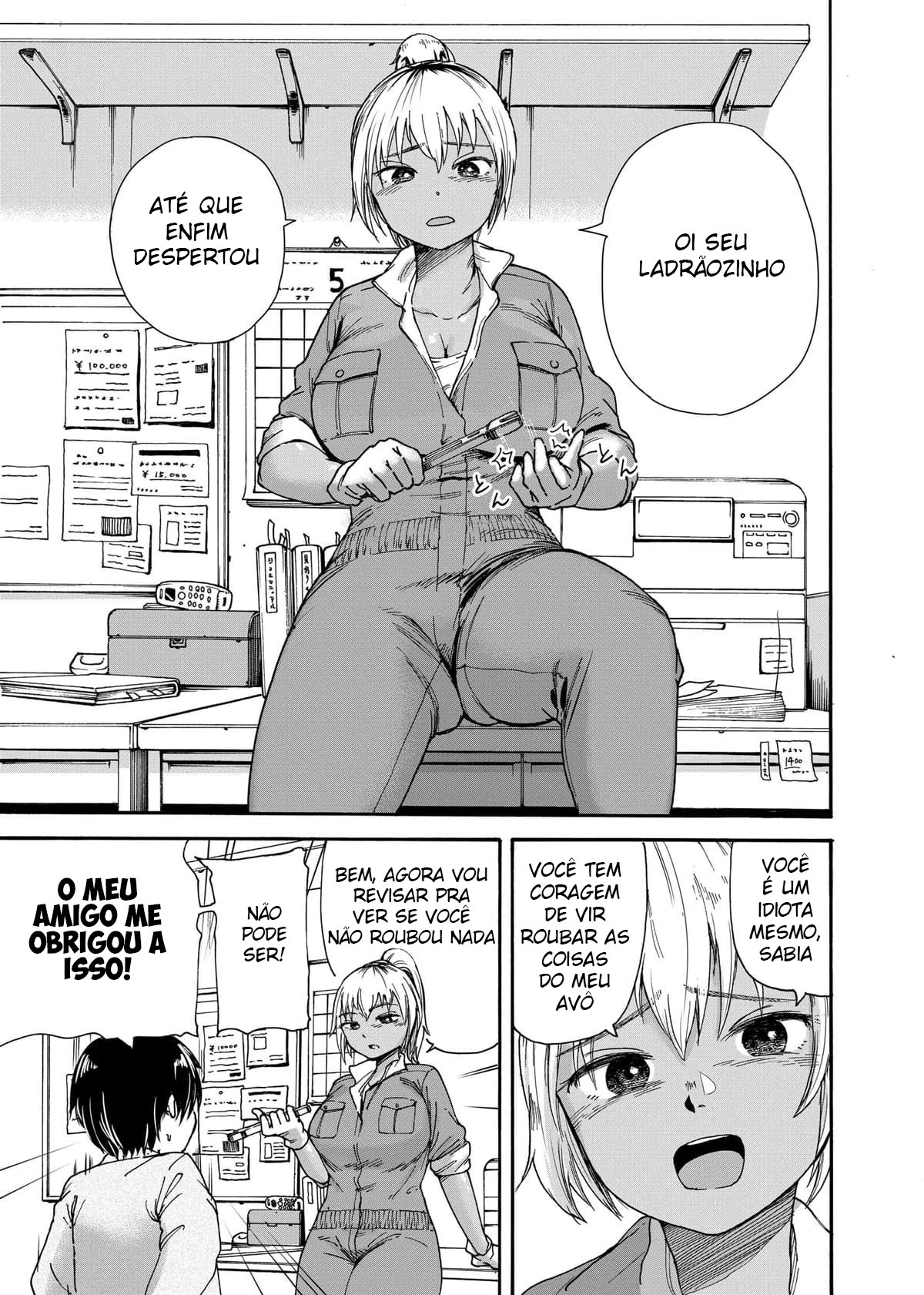 Uma Gyaru de Macacão Tirando a Virgindade Como Punição. - Foto 4
