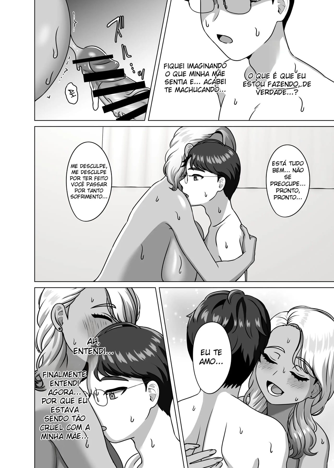 O Filho Que Nutre Os Desejos Sexuais de Sua Mãe Solteira Gyaru - Foto 21