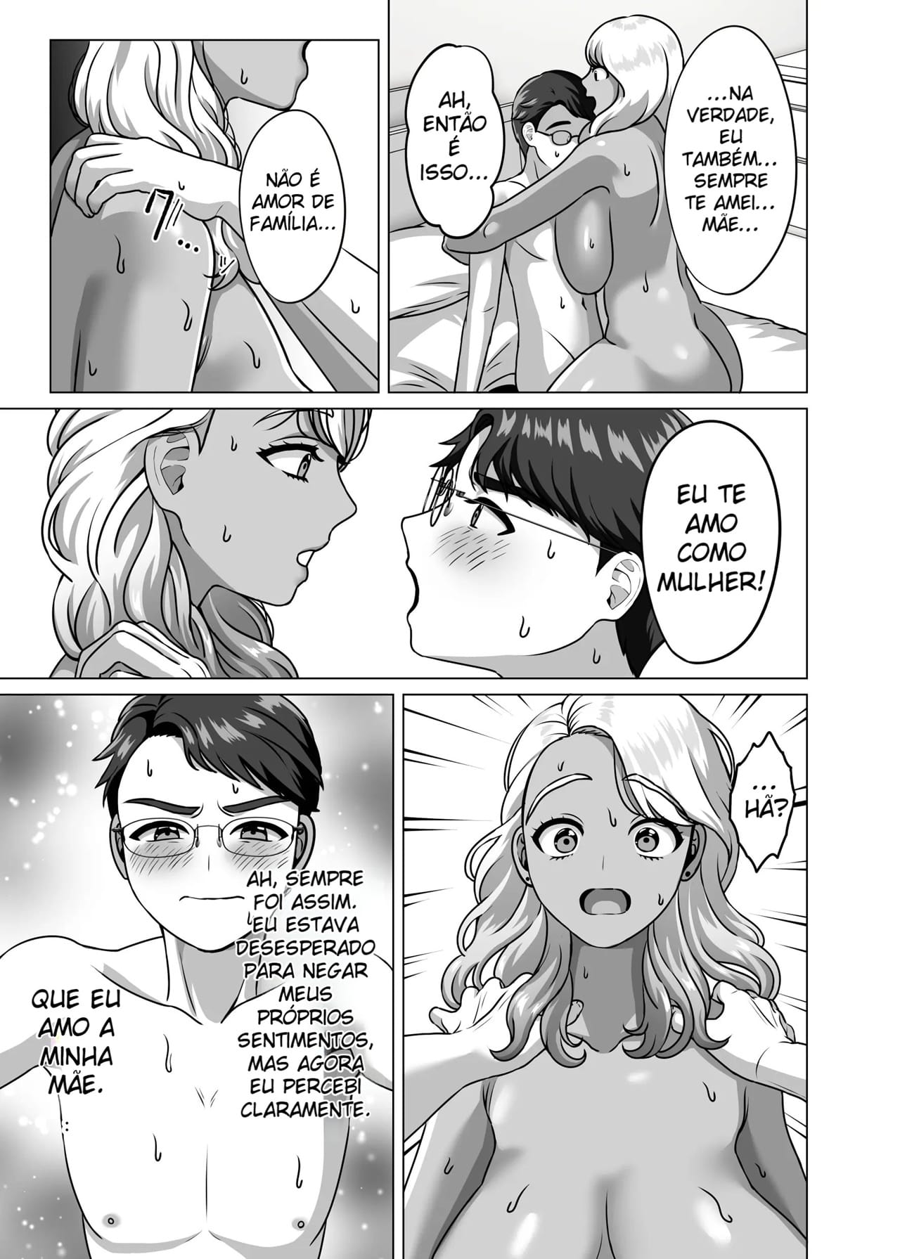 O Filho Que Nutre Os Desejos Sexuais de Sua Mãe Solteira Gyaru - Foto 22