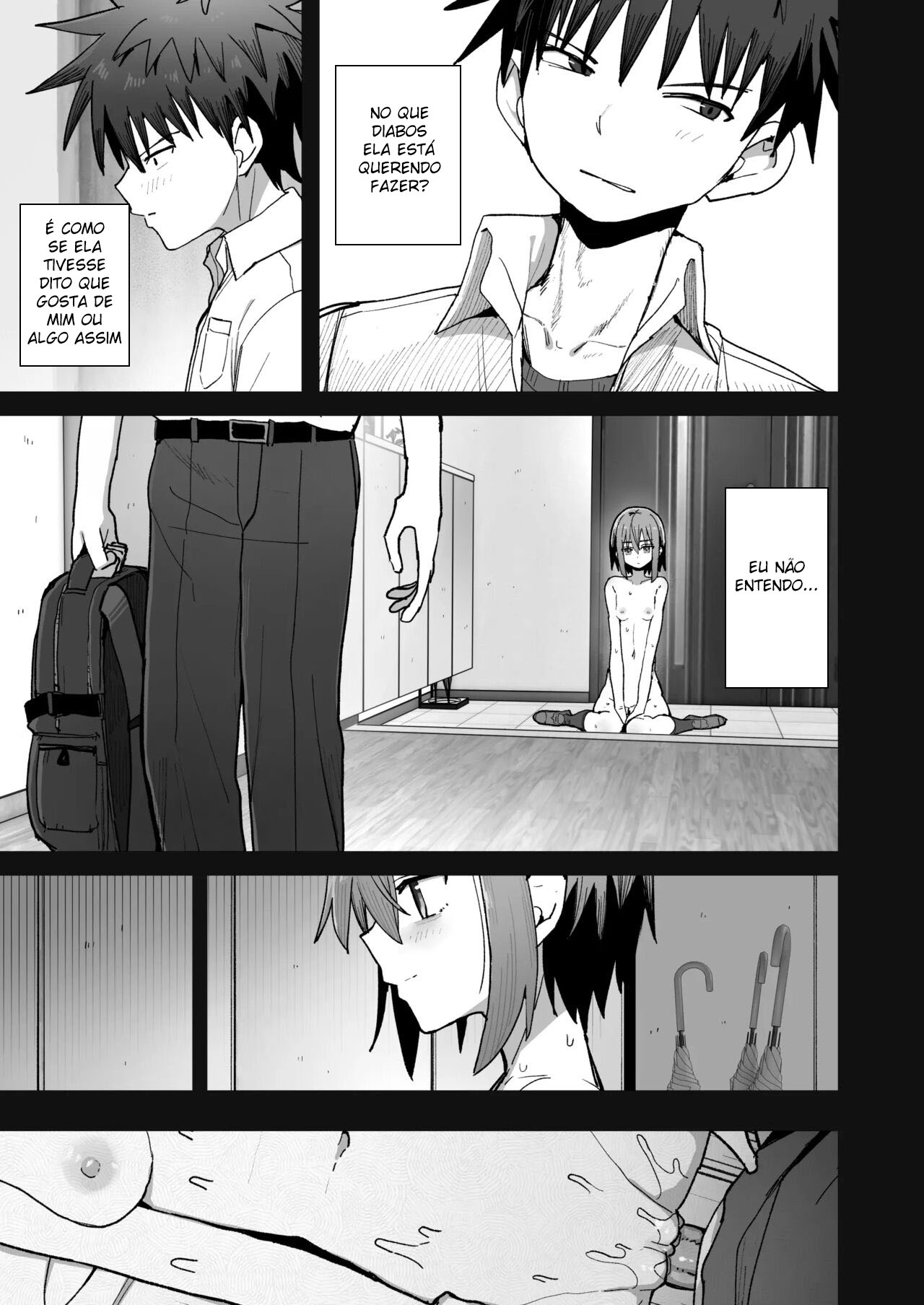 Por Favor, Não me Deixe Ir ~Acabei Me Apaixonando Pela Minha Amiga de Inf*** Onahole~ - Foto 28