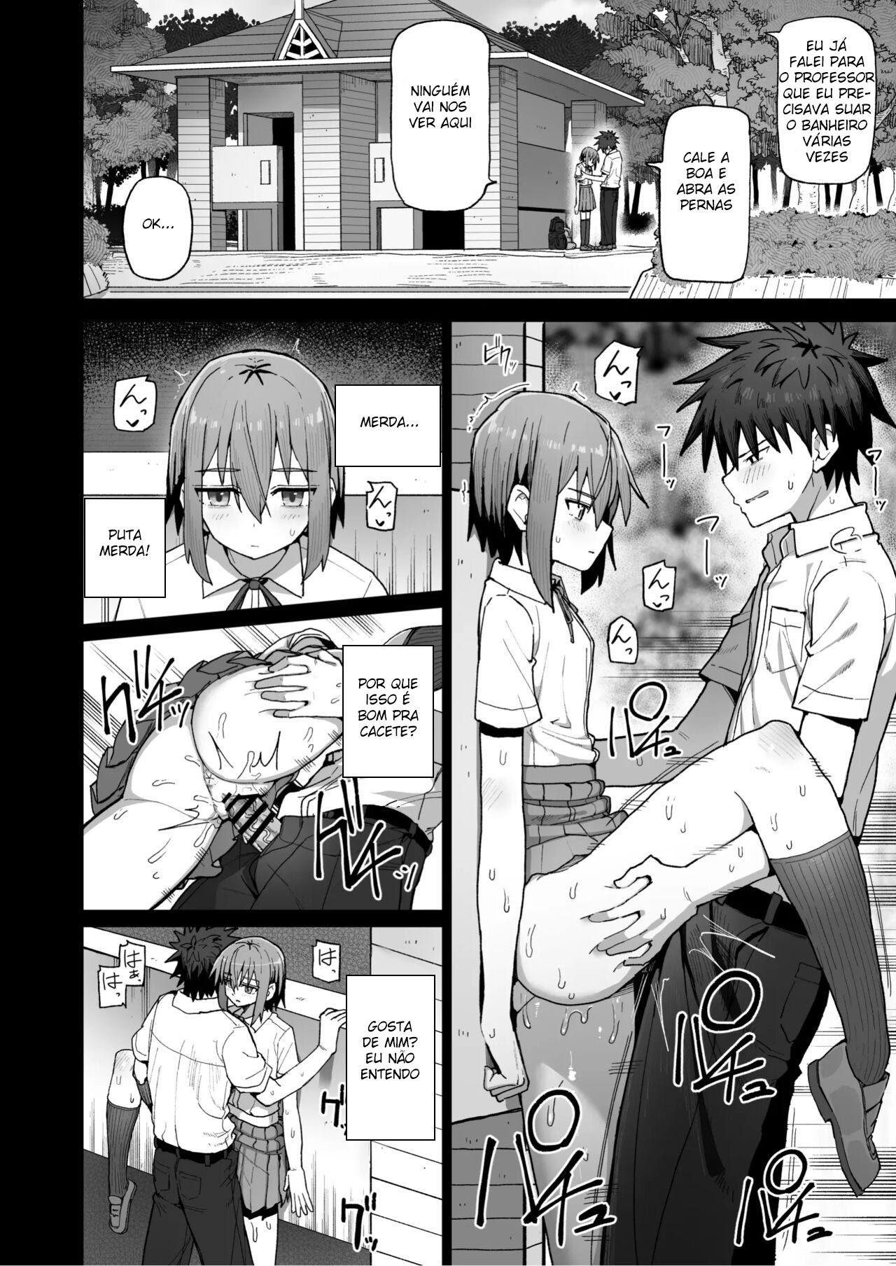 Por Favor, Não me Deixe Ir ~Acabei Me Apaixonando Pela Minha Amiga de Inf*** Onahole~ - Foto 37