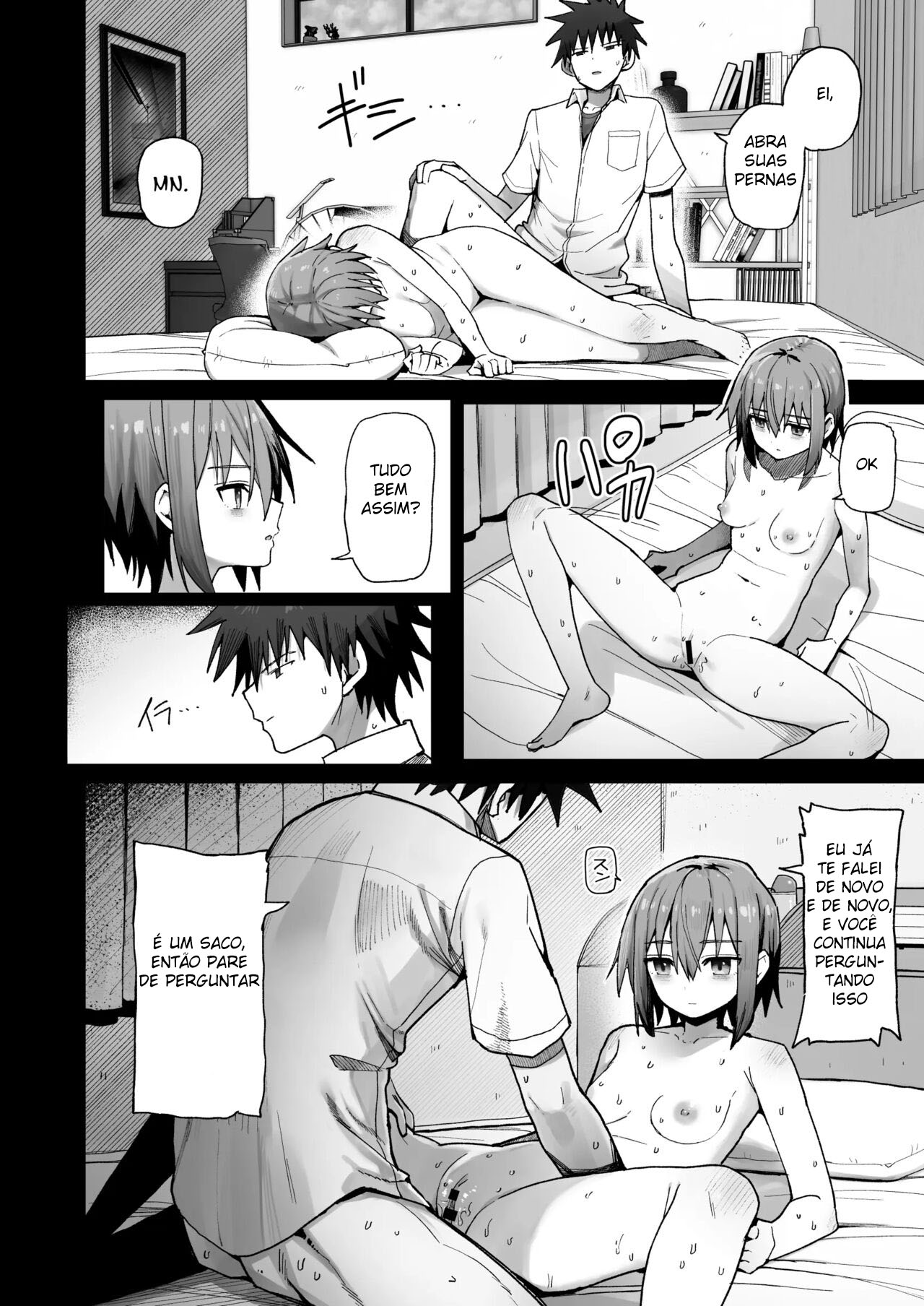 Por Favor, Não me Deixe Ir ~Acabei Me Apaixonando Pela Minha Amiga de Inf*** Onahole~ - Foto 5