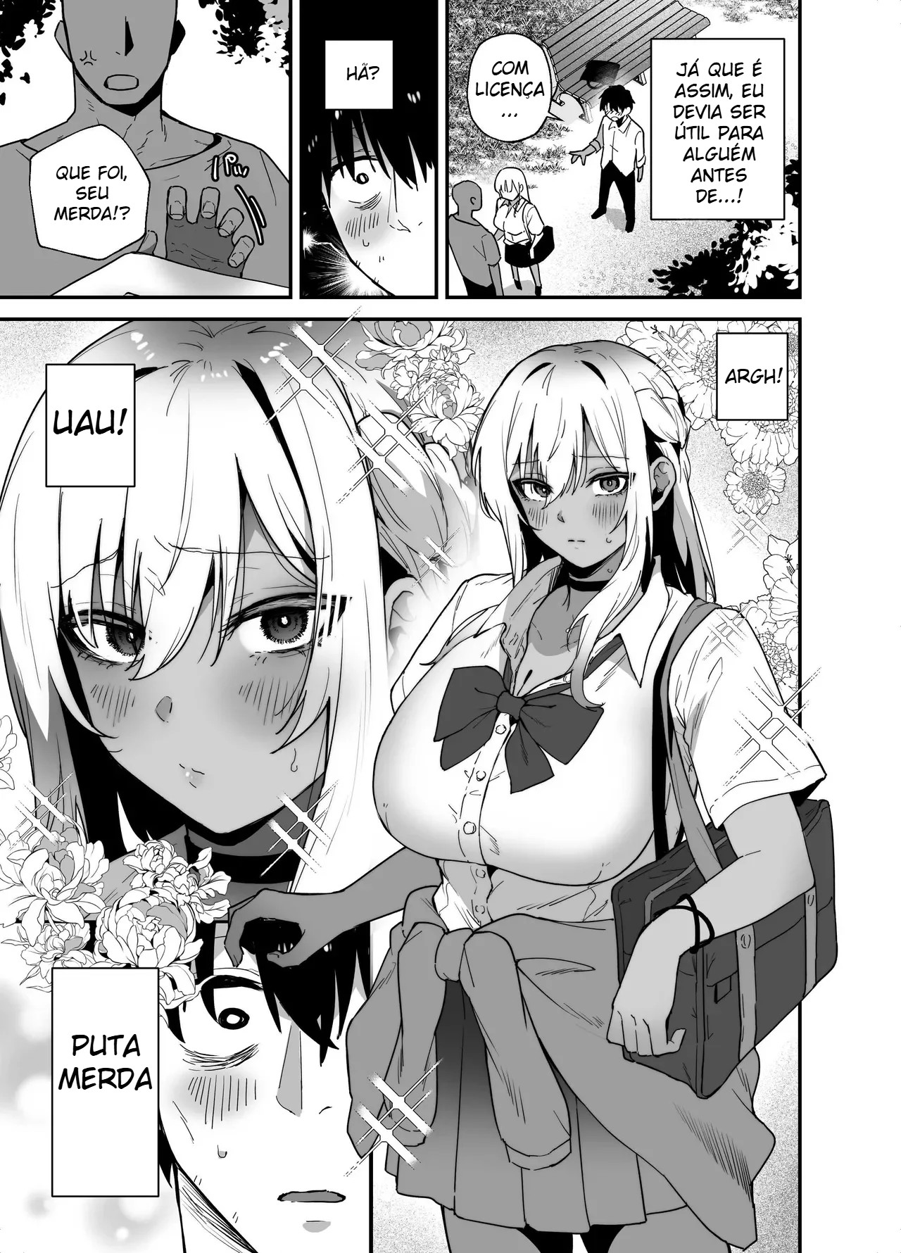 Retribuição da Gyaru: O Trabalhador Que Salvou Uma Gyaru Peituda de Um Rebelde E Acabou Tendo Um Romance Puro Com Ela - Foto 4
