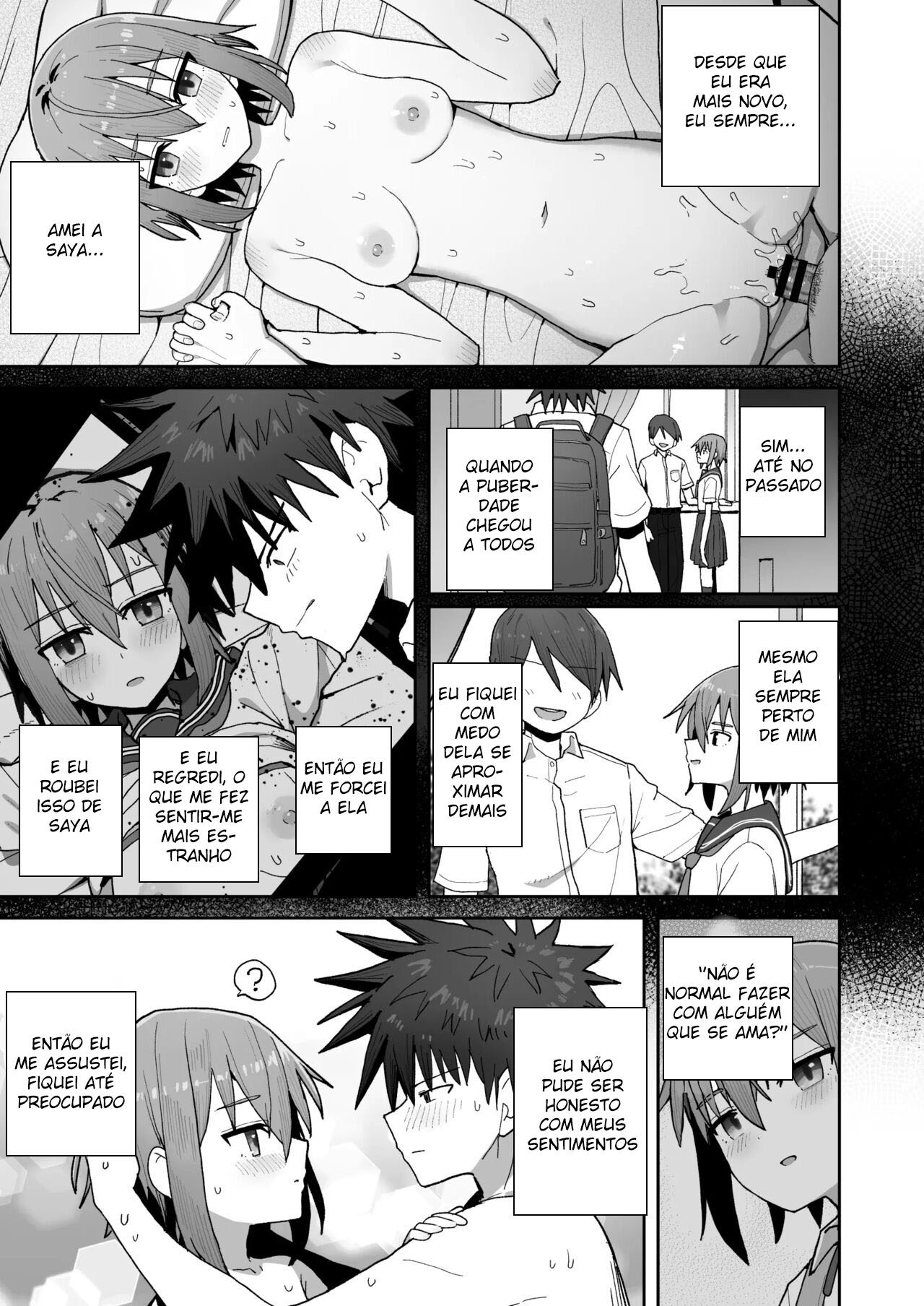 Por Favor, Não me Deixe Ir ~Acabei Me Apaixonando Pela Minha Amiga de Inf*** Onahole~ - Foto 50