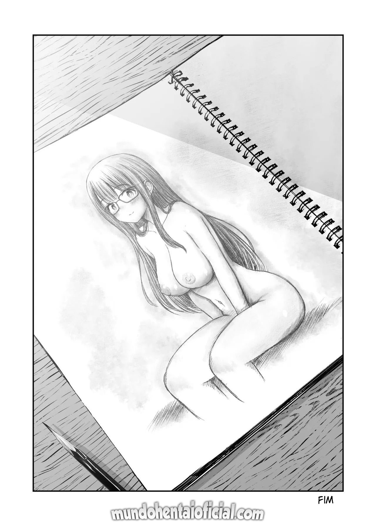 A História de Como Minha Inspiração Para Arte Aumentou Graças A Minha Kouhai Peituda Que Posou Nua Para Mim - Foto 51
