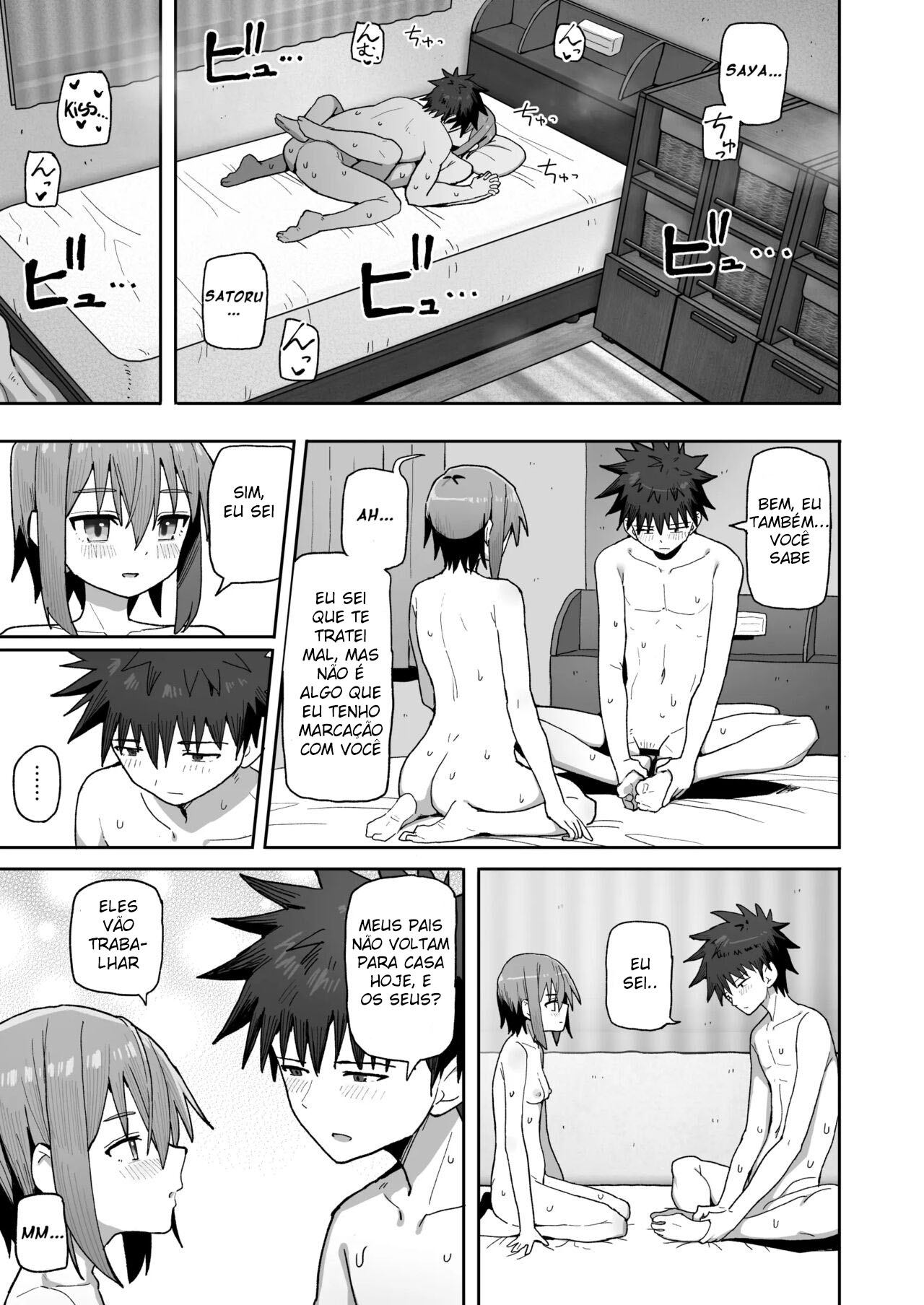 Por Favor, Não me Deixe Ir ~Acabei Me Apaixonando Pela Minha Amiga de Inf*** Onahole~ - Foto 60