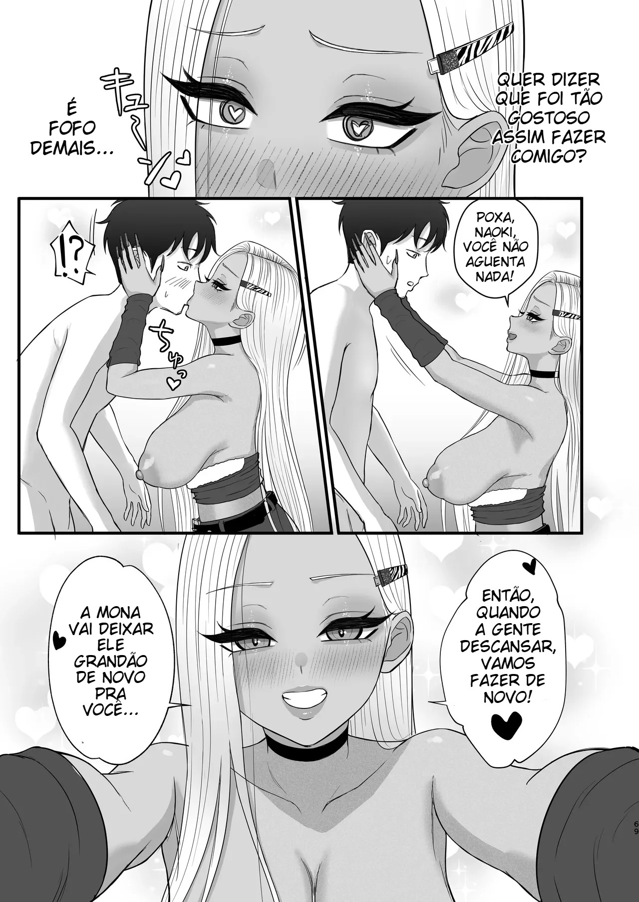 Minha Amiga Gyaru Que No Fundo Cede Fácil à Insistência - Foto 66
