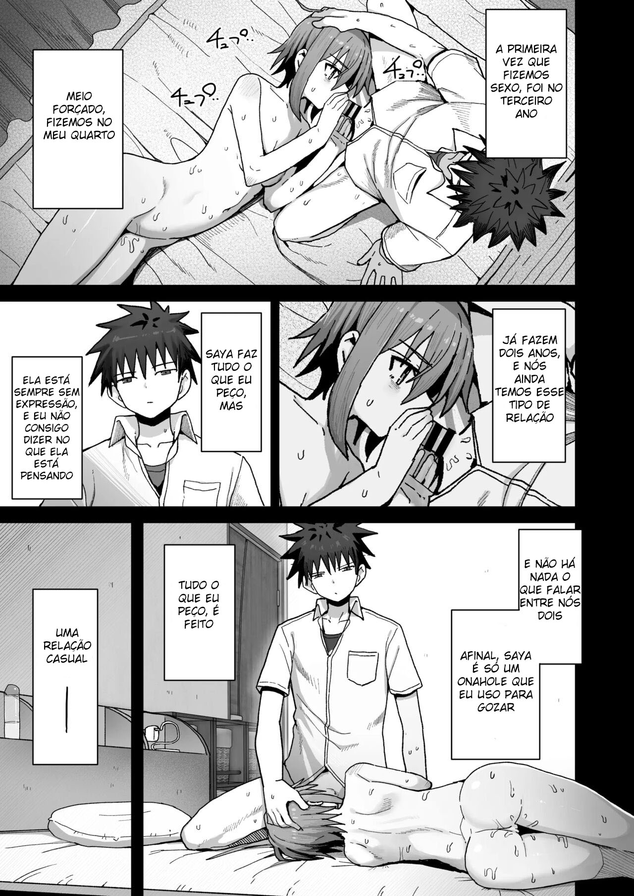 Por Favor, Não me Deixe Ir ~Acabei Me Apaixonando Pela Minha Amiga de Inf*** Onahole~ - Foto 8