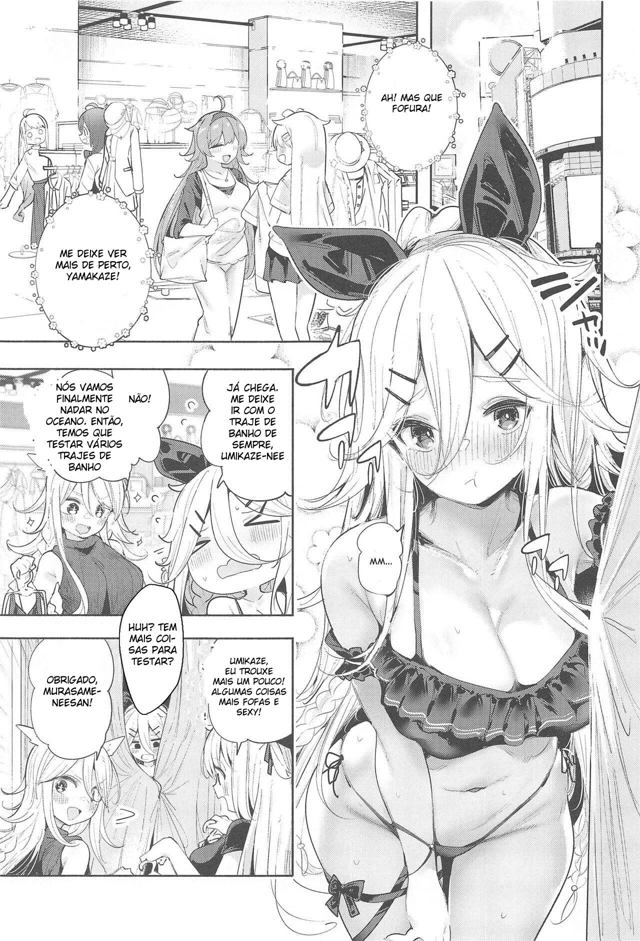 Fazendo Sexo Sedutor com Yamakaze-Chan em uma Praia Particular - Foto 2