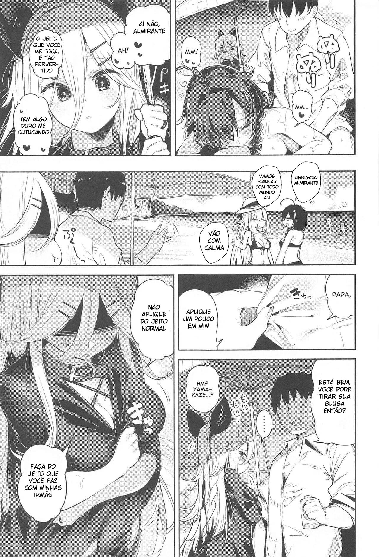 Fazendo Sexo Sedutor com Yamakaze-Chan em uma Praia Particular - Foto 6