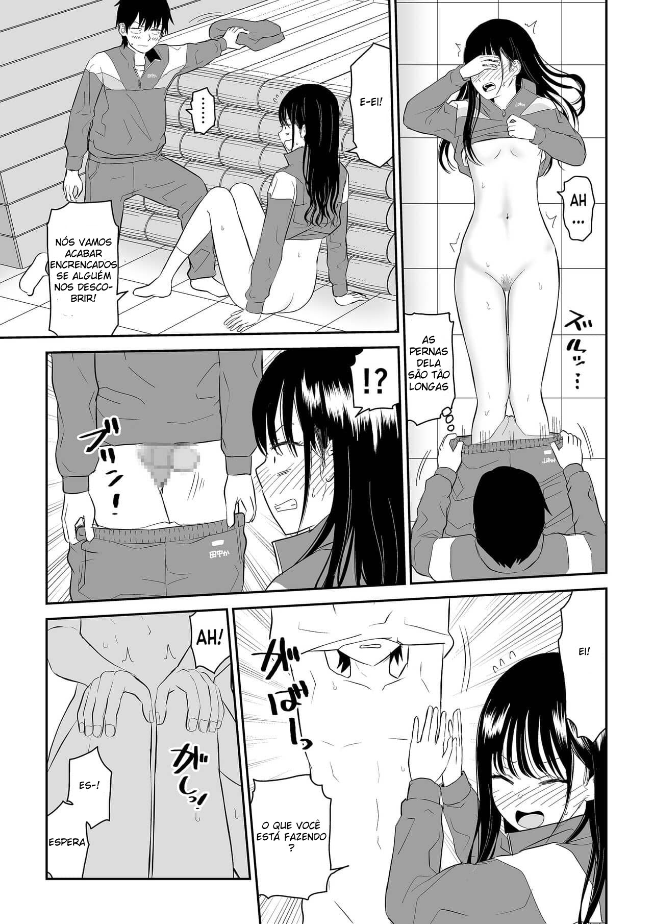 Sexo Com Tortura de Cócegas Com Uma Colegial Tsundere no Depósito Trancado do Ginásio! - Foto 27