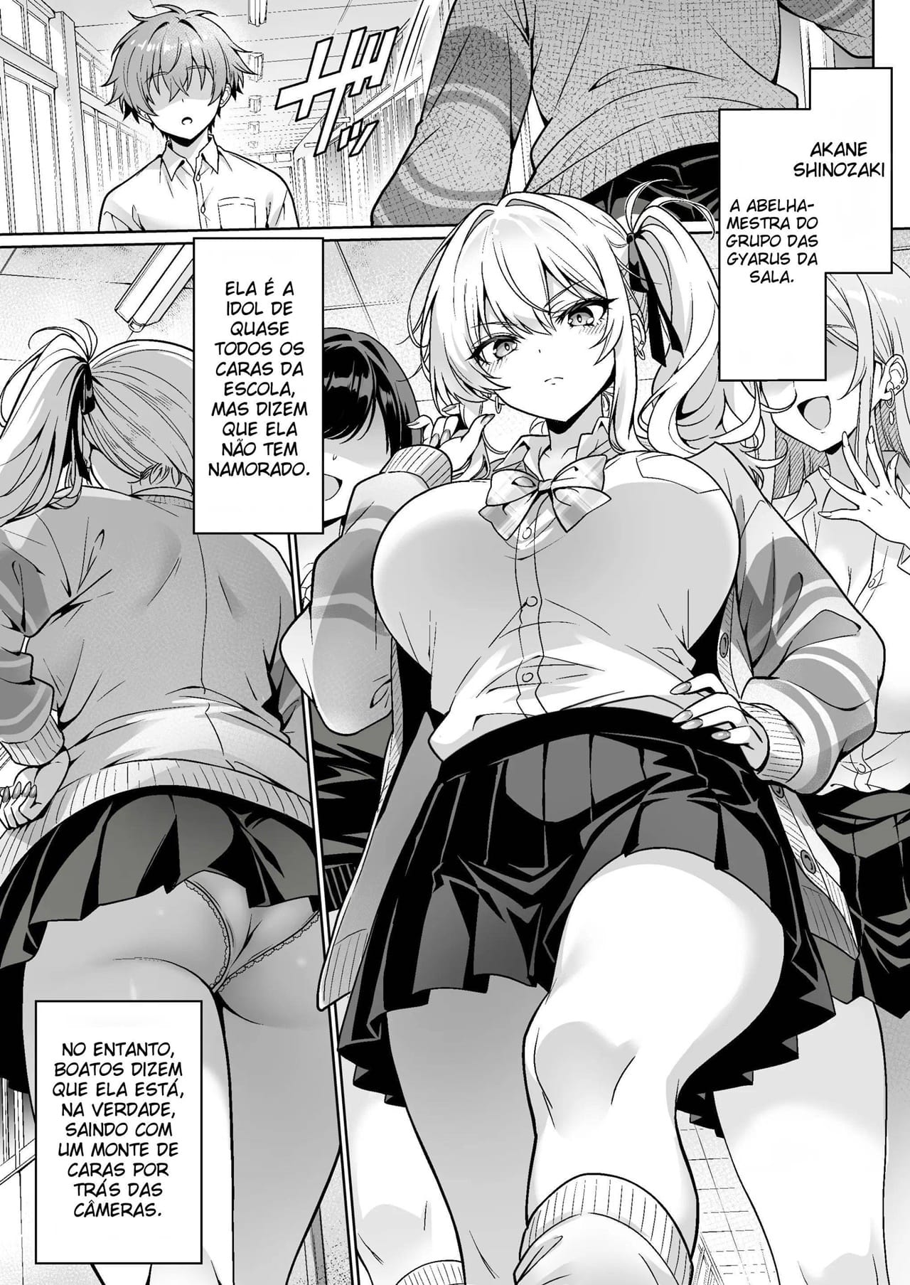 A Gyaru Atrevida da Turma Era Virgem ~ A História de Como Transamos Sem Camisinha Pela Primeira Vez, Com Direito a Clímax e Ejaculação Interna ~ - Foto 2