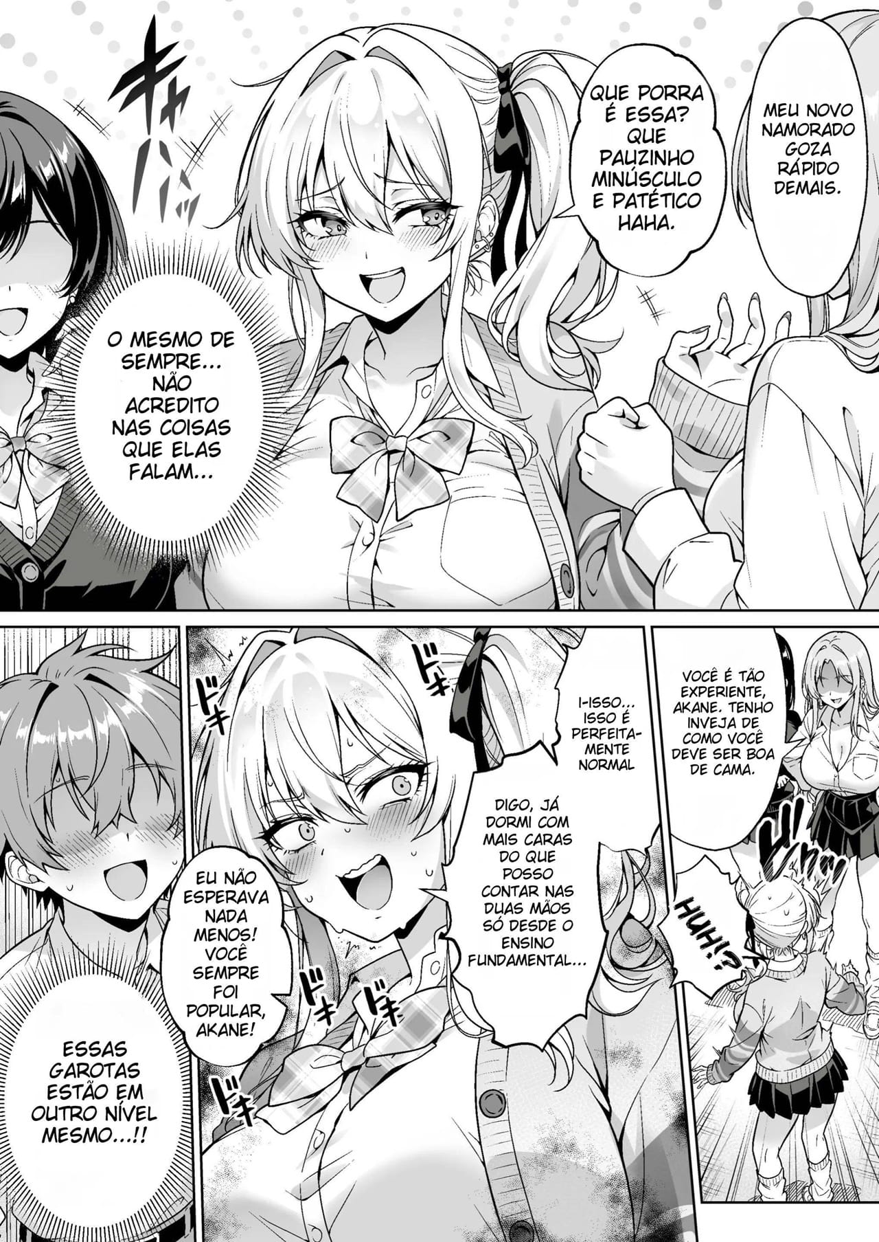 A Gyaru Atrevida da Turma Era Virgem ~ A História de Como Transamos Sem Camisinha Pela Primeira Vez, Com Direito a Clímax e Ejaculação Interna ~ - Foto 3