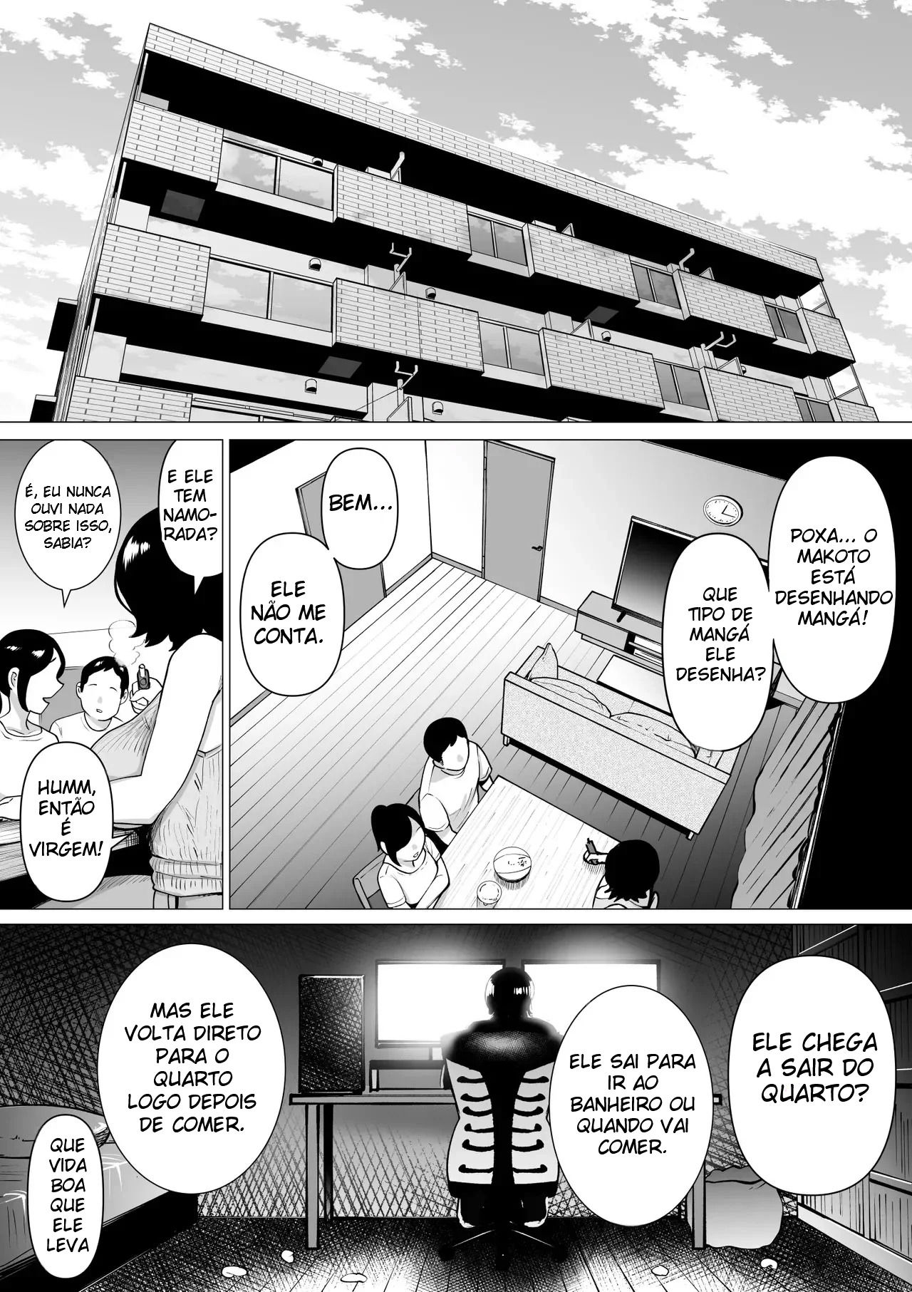 Uma História Sobre Um Sobrinho Virgem e Recluso, Que Desenha Mangá Erótico, e Sua Tia Fazendo Sexo Afetuoso - Foto 4