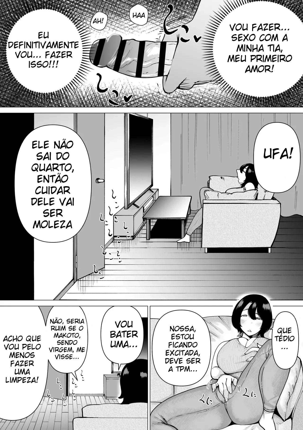 Uma História Sobre Um Sobrinho Virgem e Recluso, Que Desenha Mangá Erótico, e Sua Tia Fazendo Sexo Afetuoso - Foto 7