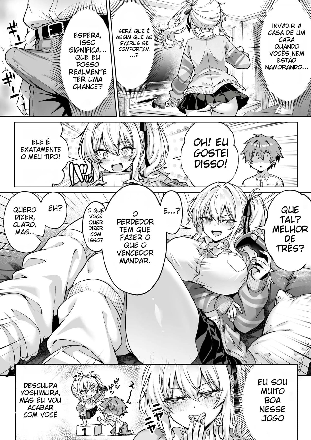 A Gyaru Atrevida da Turma Era Virgem ~ A História de Como Transamos Sem Camisinha Pela Primeira Vez, Com Direito a Clímax e Ejaculação Interna ~ - Foto 7