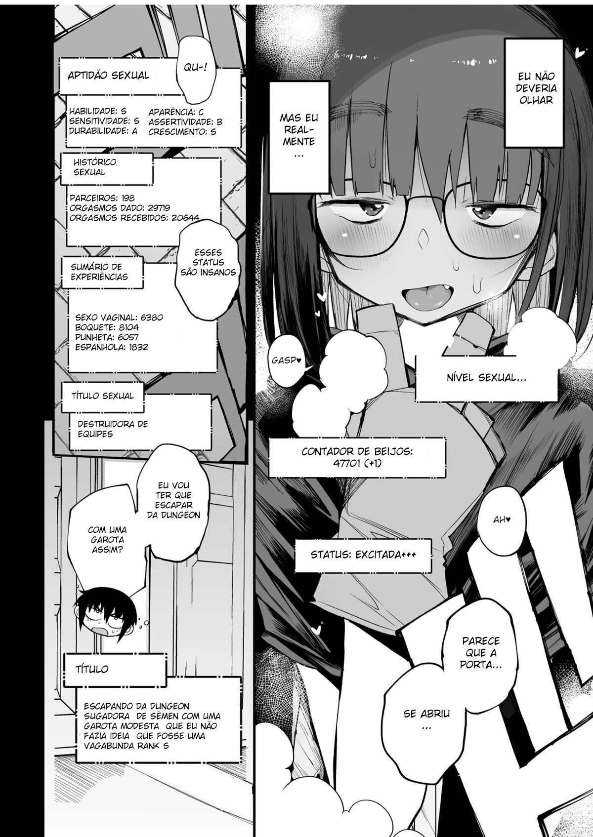 Escapando da Dungeon Sugadora de Sêmen com uma Garota Modesta que eu Não Fazia Ideia que Fosse uma Vagabunda Rank S - Foto 11