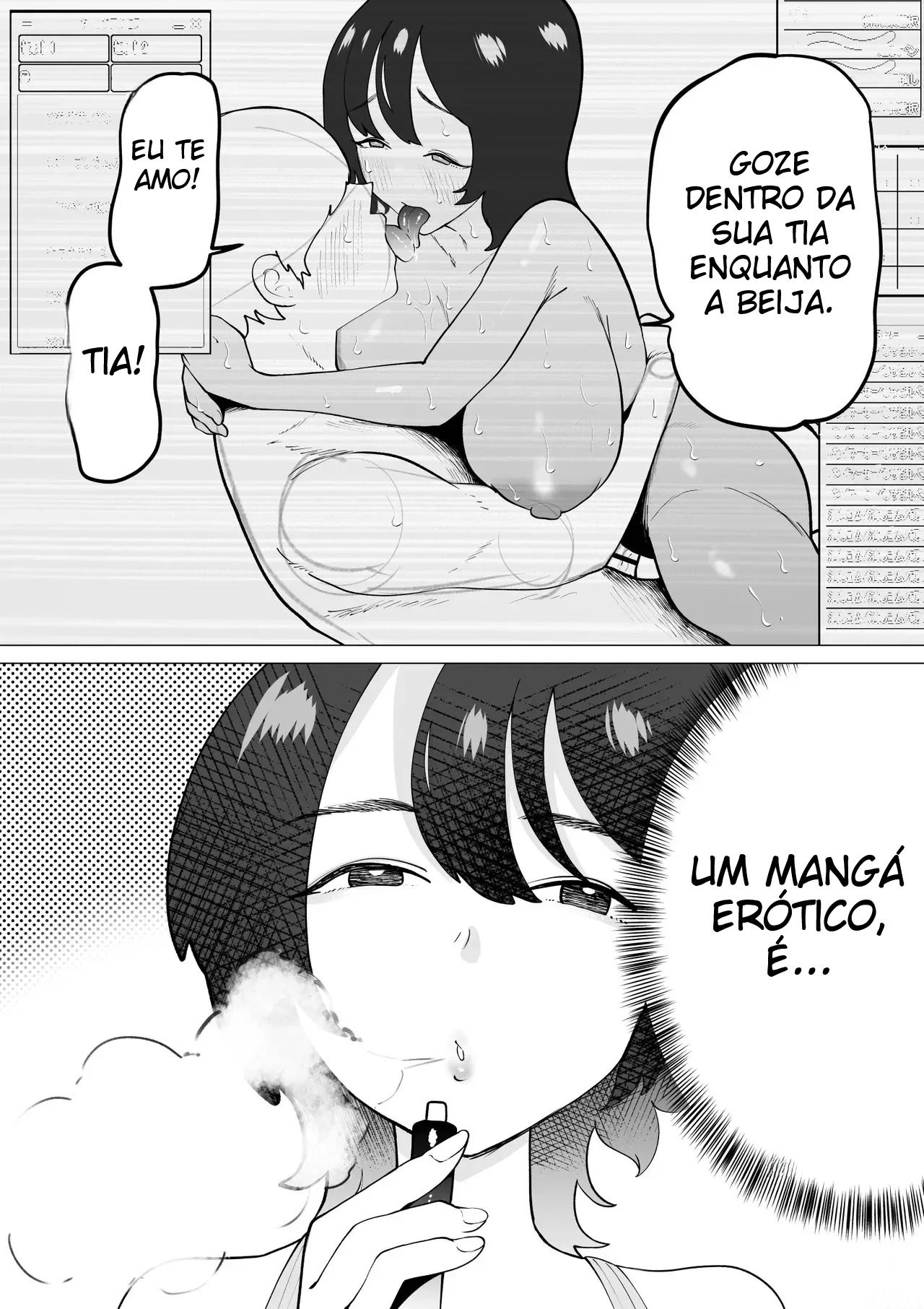 Uma História Sobre Um Sobrinho Virgem e Recluso, Que Desenha Mangá Erótico, e Sua Tia Fazendo Sexo Afetuoso - Foto 13