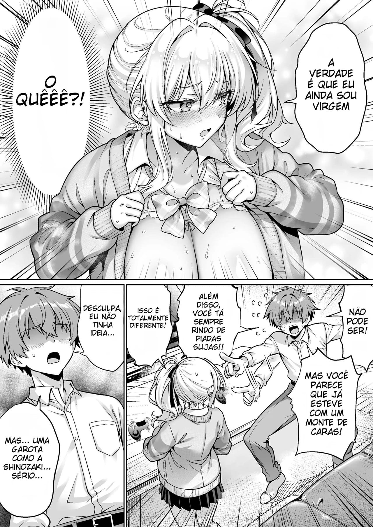 A Gyaru Atrevida da Turma Era Virgem ~ A História de Como Transamos Sem Camisinha Pela Primeira Vez, Com Direito a Clímax e Ejaculação Interna ~ - Foto 14