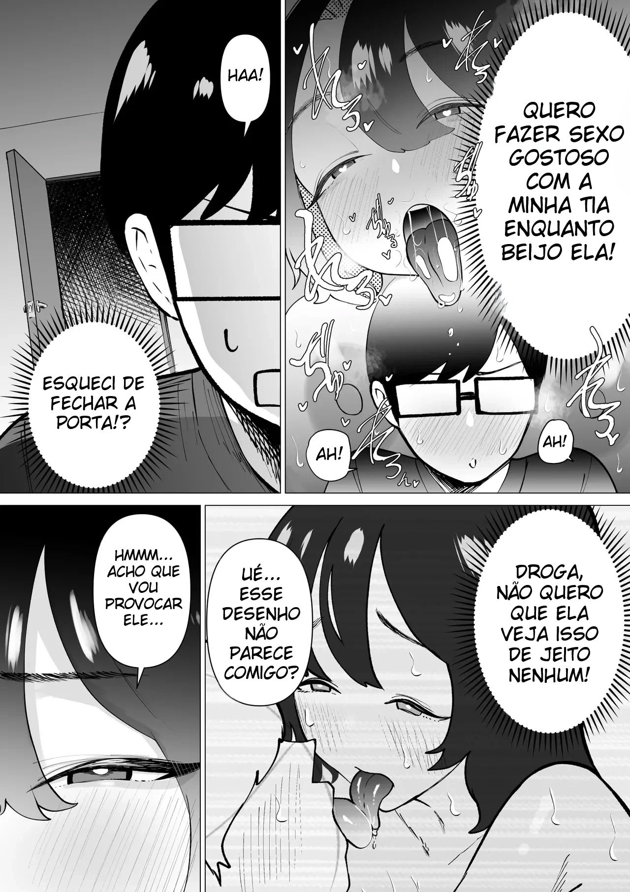 Uma História Sobre Um Sobrinho Virgem e Recluso, Que Desenha Mangá Erótico, e Sua Tia Fazendo Sexo Afetuoso - Foto 15