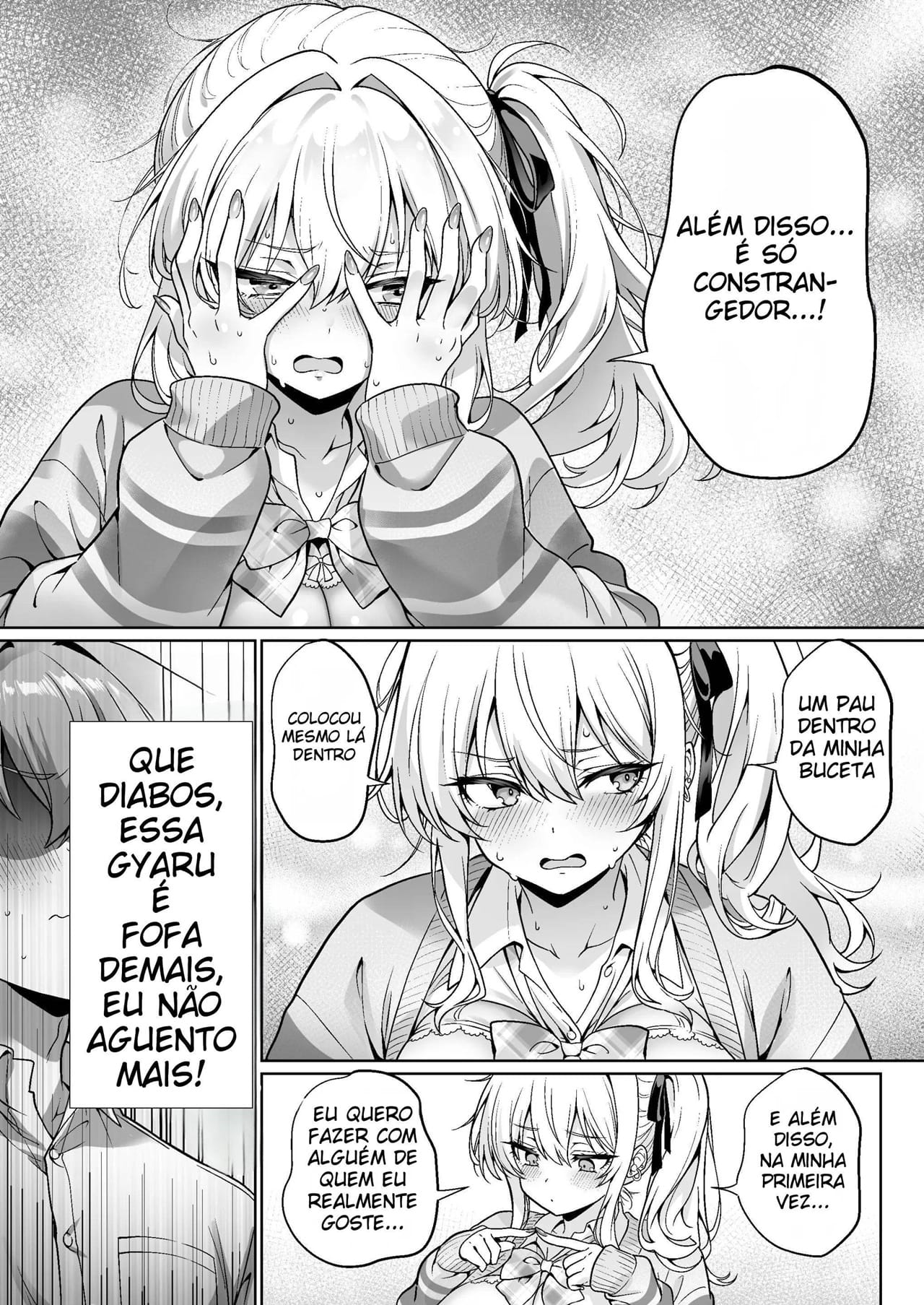 A Gyaru Atrevida da Turma Era Virgem ~ A História de Como Transamos Sem Camisinha Pela Primeira Vez, Com Direito a Clímax e Ejaculação Interna ~ - Foto 15