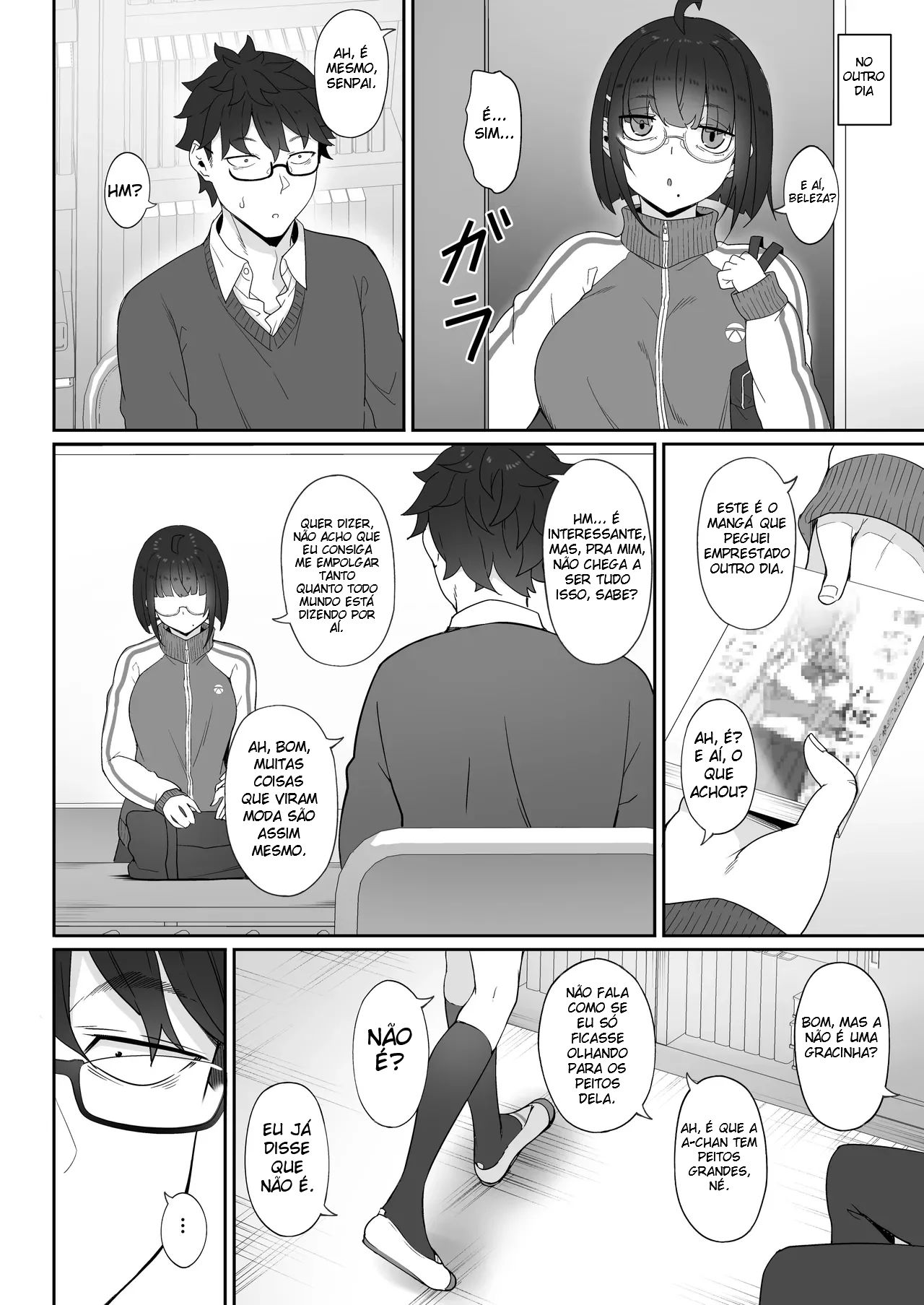 A História de Quando Emprestei Um Mangá para a Minha Kouhai Otaku e Ela Me Masturbou - Foto 17