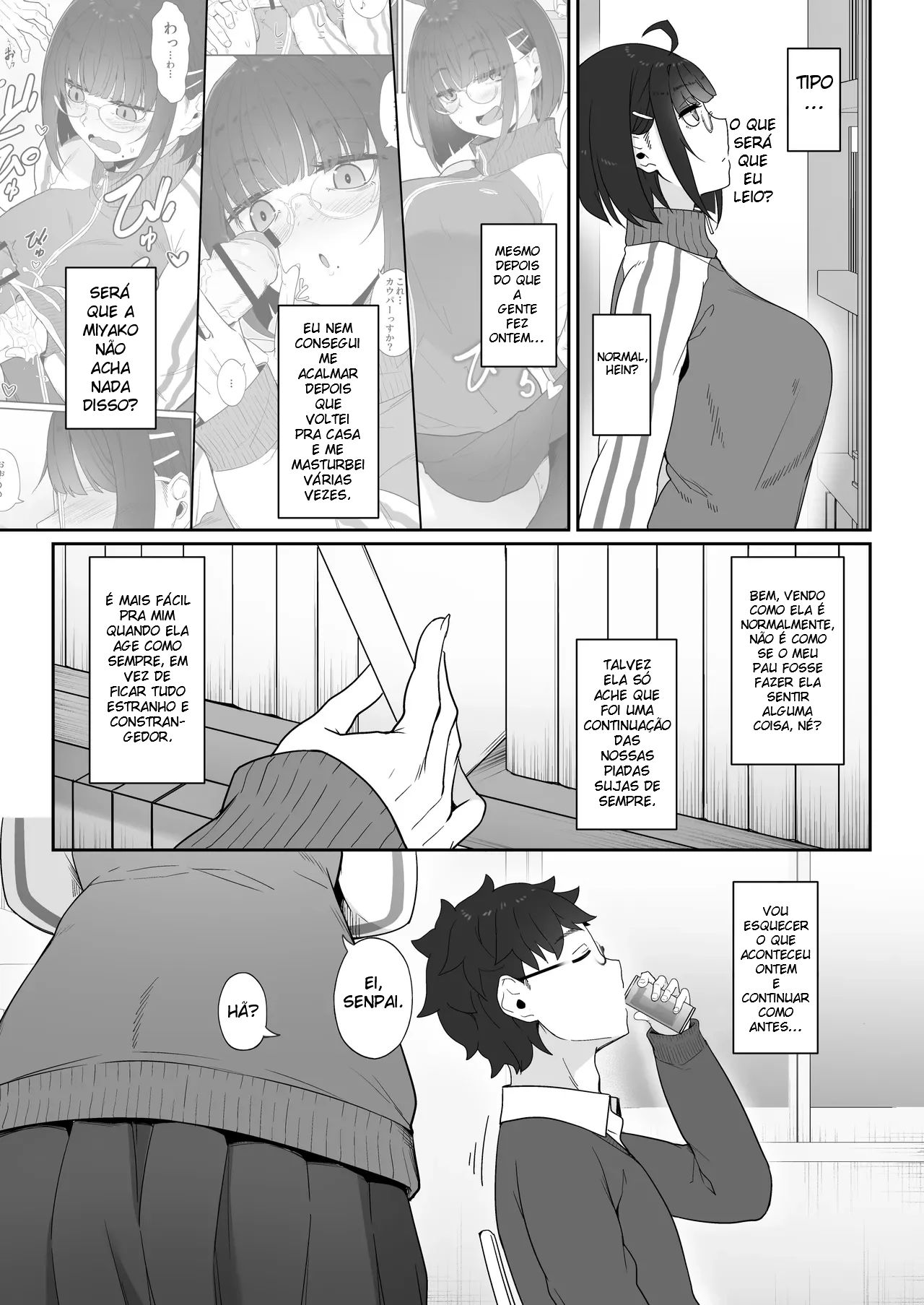 A História de Quando Emprestei Um Mangá para a Minha Kouhai Otaku e Ela Me Masturbou - Foto 18