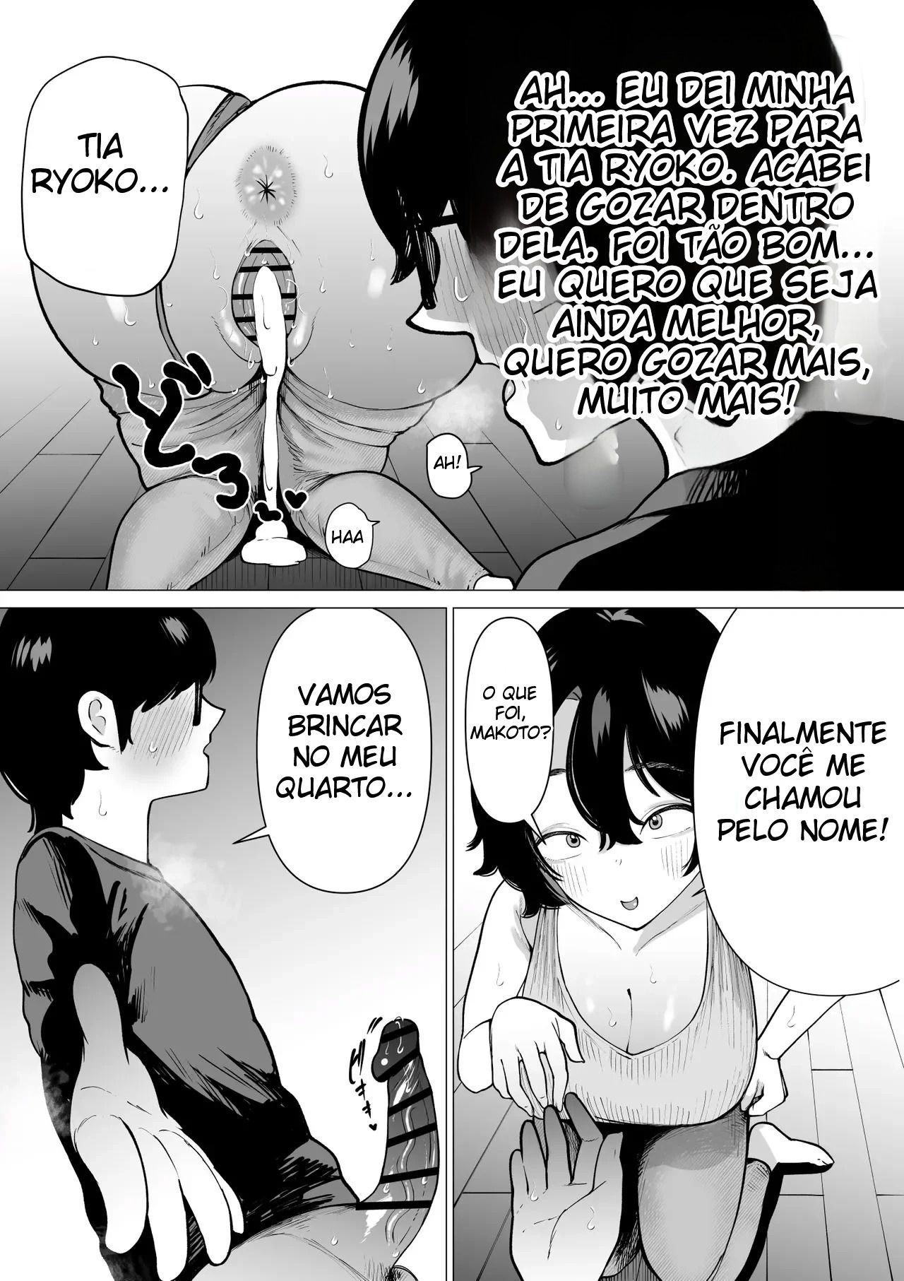 Uma História Sobre Um Sobrinho Virgem e Recluso, Que Desenha Mangá Erótico, e Sua Tia Fazendo Sexo Afetuoso - Foto 24