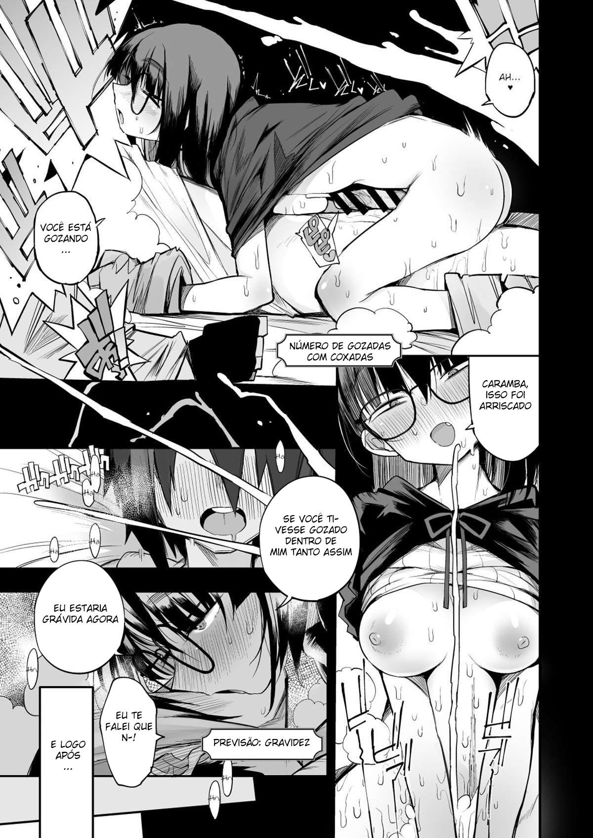 Escapando da Dungeon Sugadora de Sêmen com uma Garota Modesta que eu Não Fazia Ideia que Fosse uma Vagabunda Rank S - Foto 26